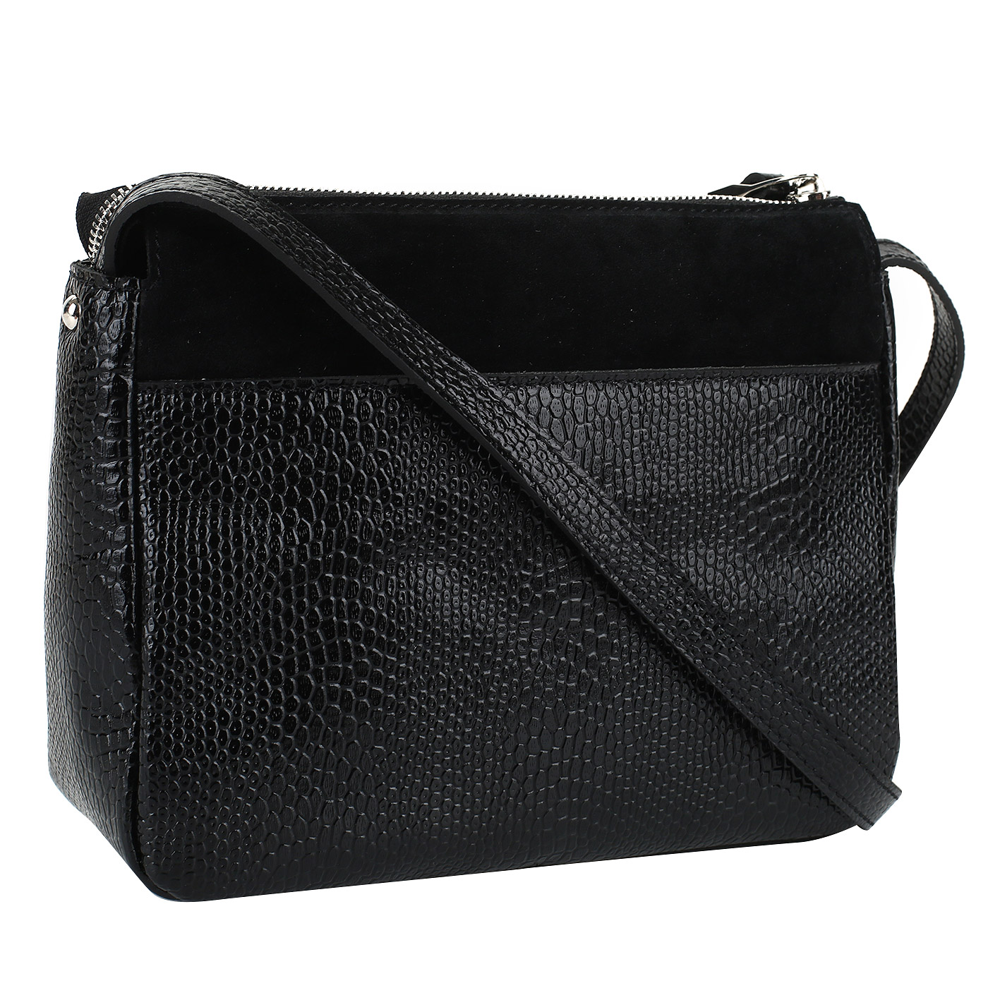 Черная сумочка через плечо Chatte 