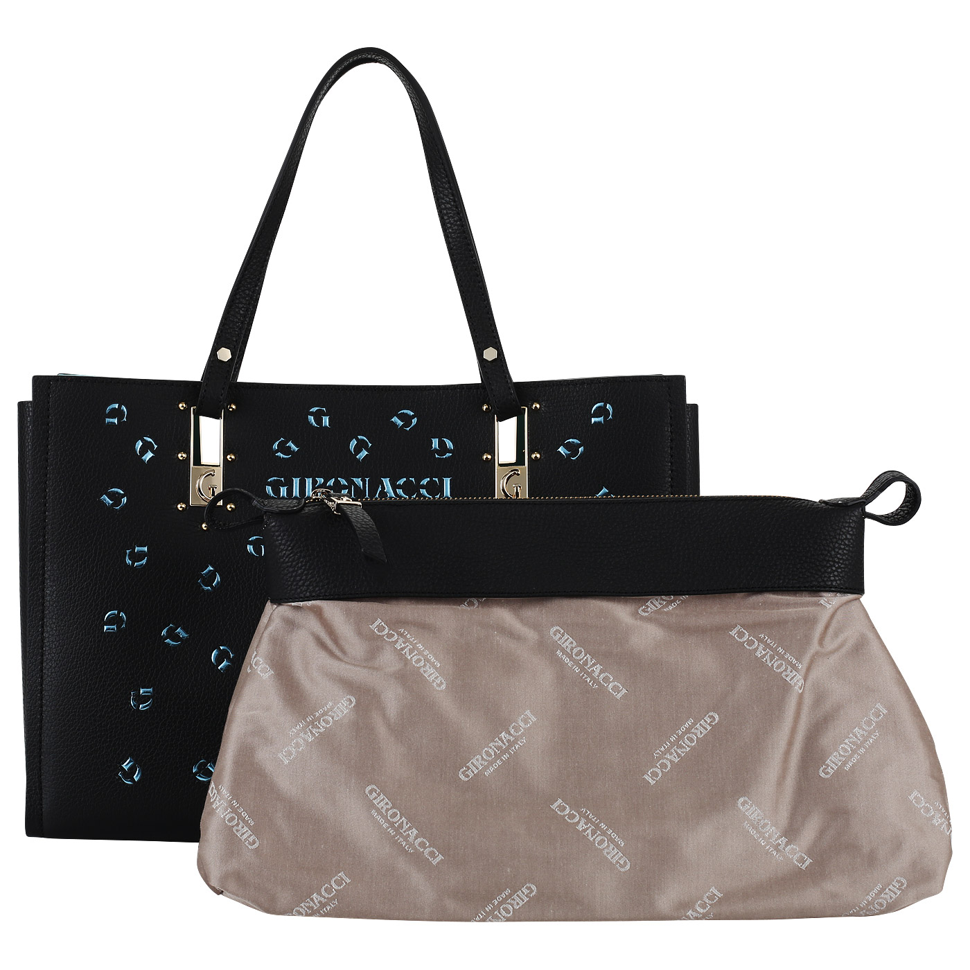 Вместительная кожаная сумка Gironacci 