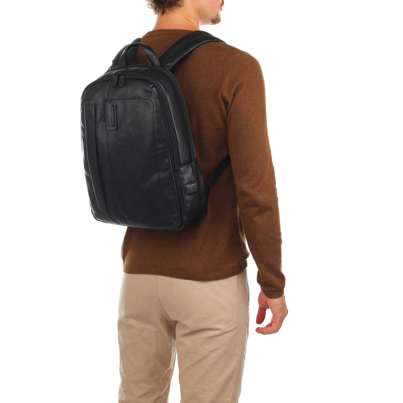 Мужской кожаный рюкзак с отделением для ноутбука Piquadro Plus