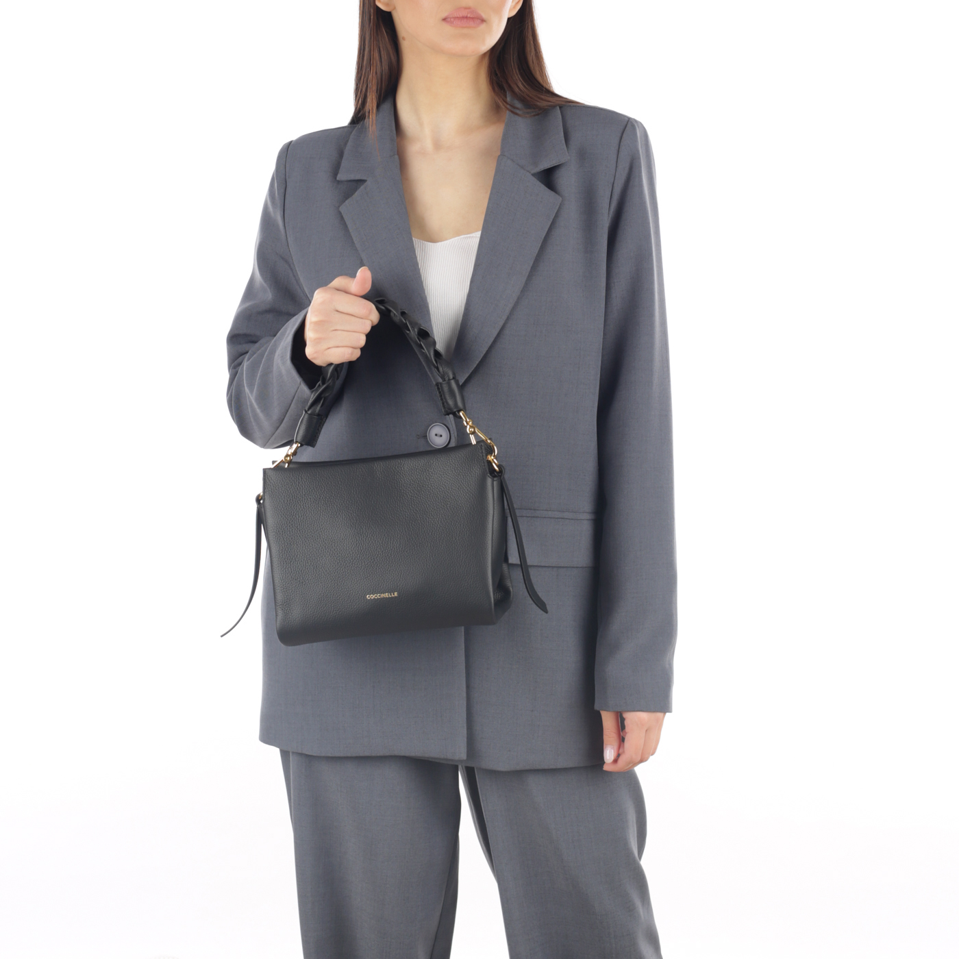 Кожаная сумка Coccinelle Boheme Grana Double