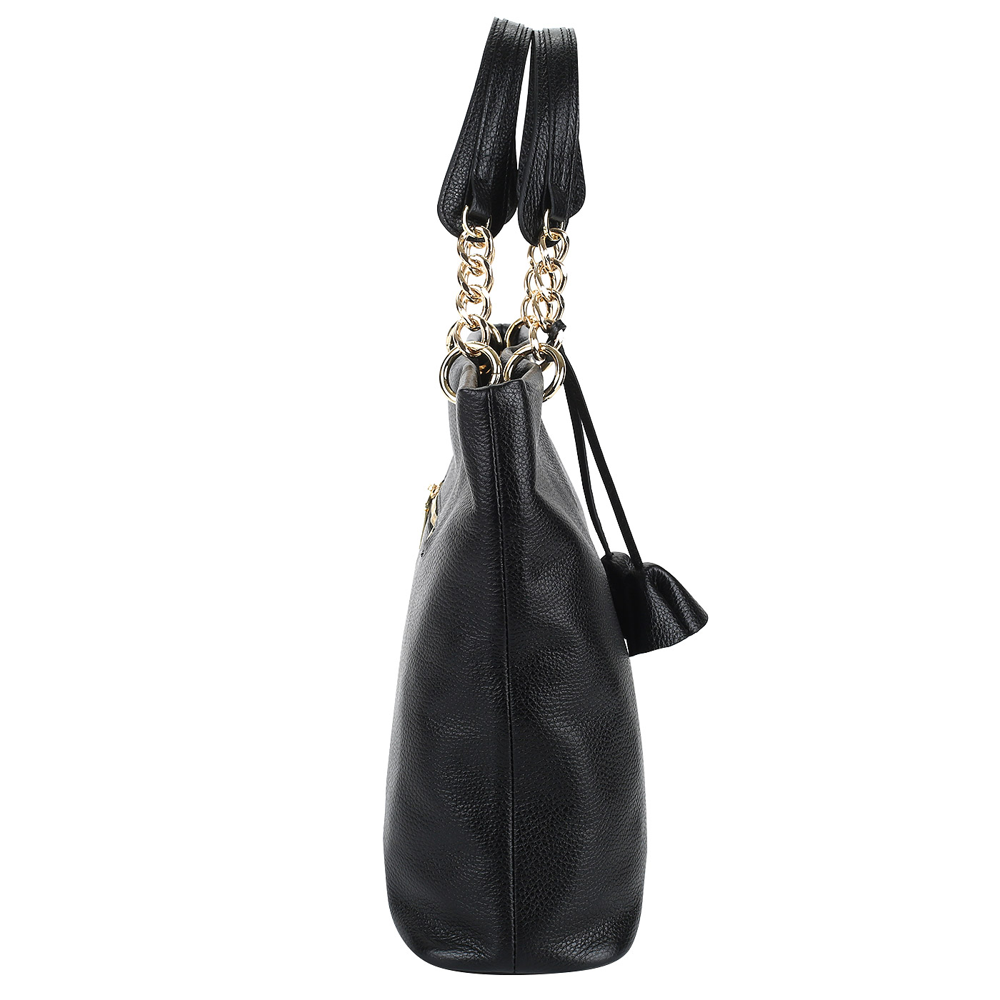 Черная кожаная сумка Chatte 