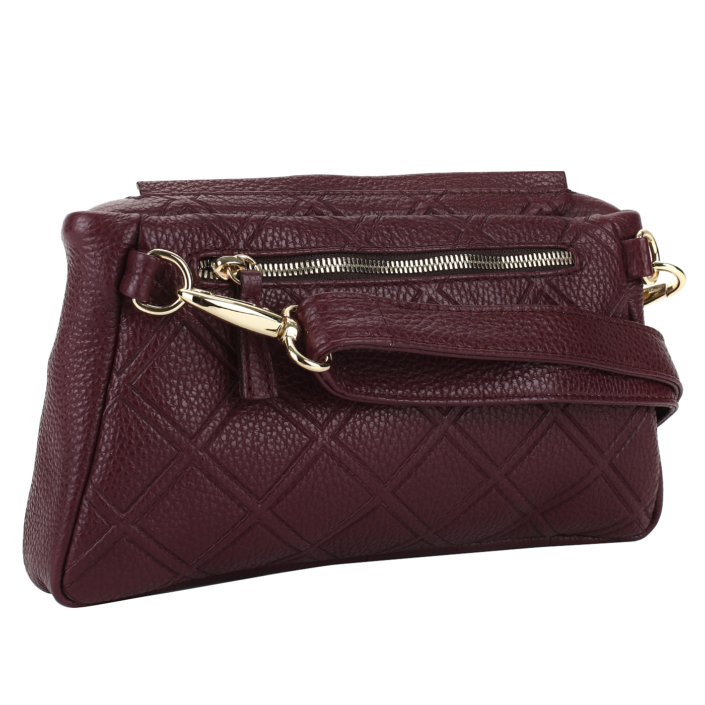 Стеганая поясная сумка из кожи Bruno Rossi 