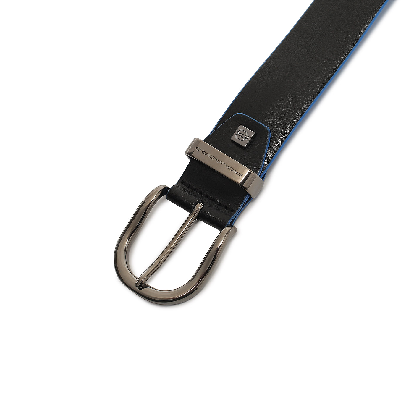Ремень из гладкой кожи Piquadro Black square