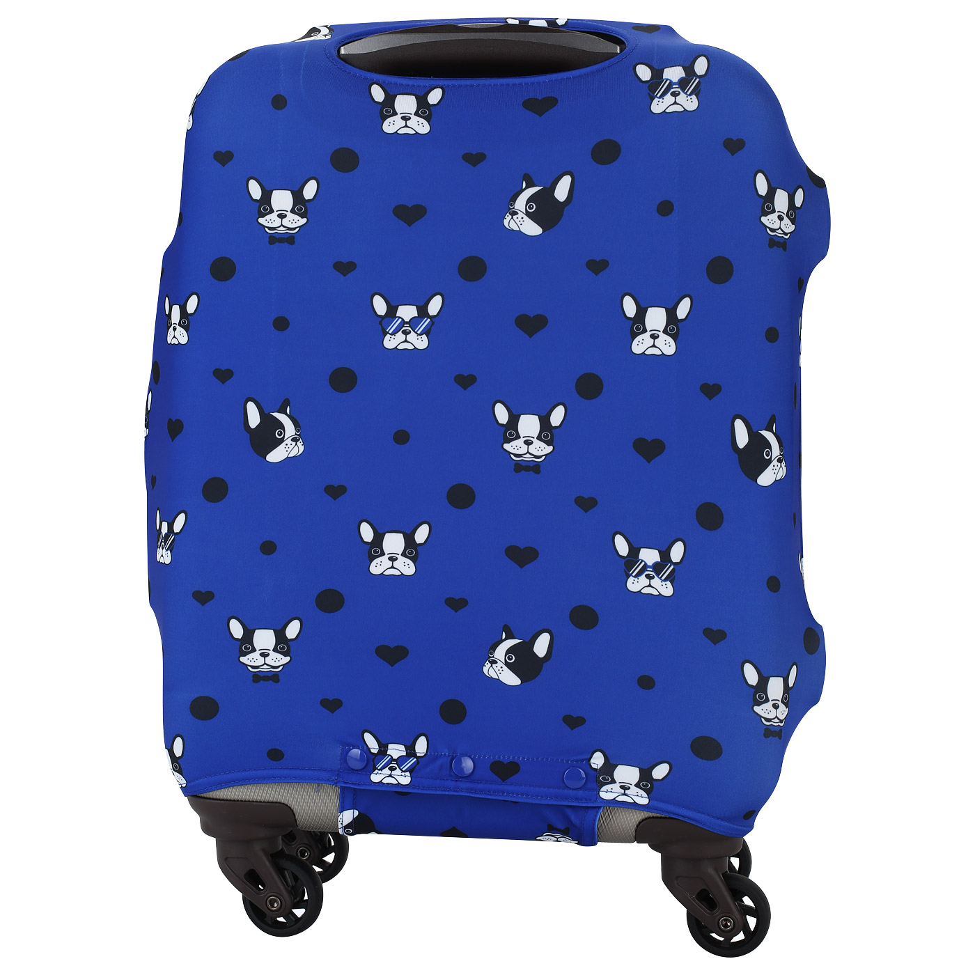 Синий чехол с принтом Eberhart Bulldog