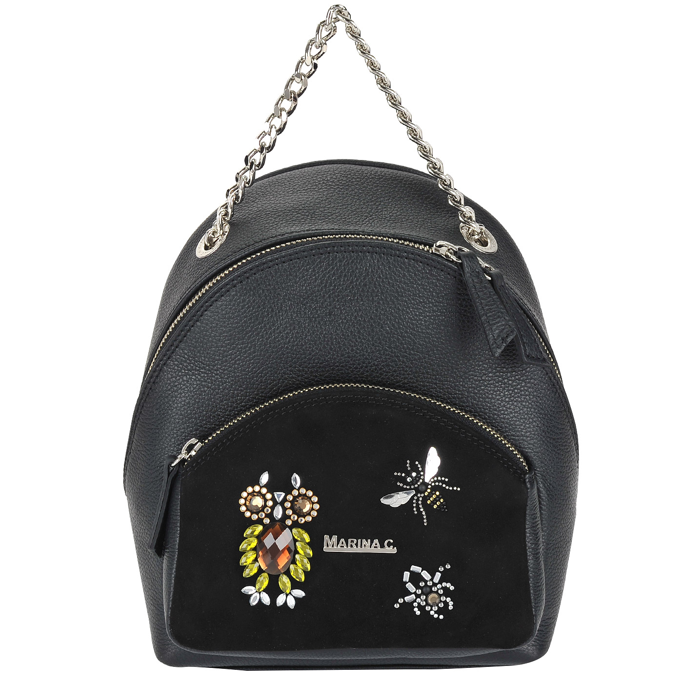 Marina Creazioni Женский рюкзак из кожи и замши