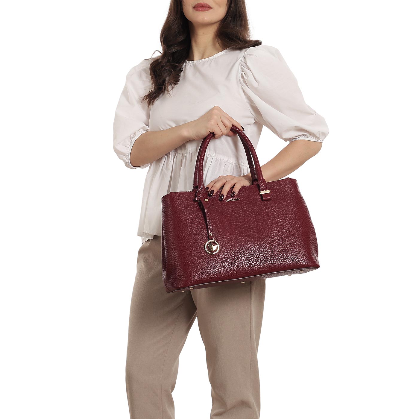 Кожаная сумка Aurelli Soft