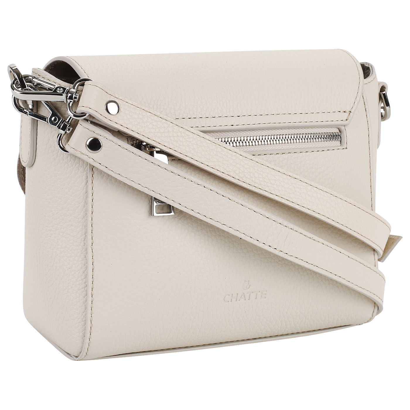 Кожаная сумка со съемной ручкой Chatte Marseille