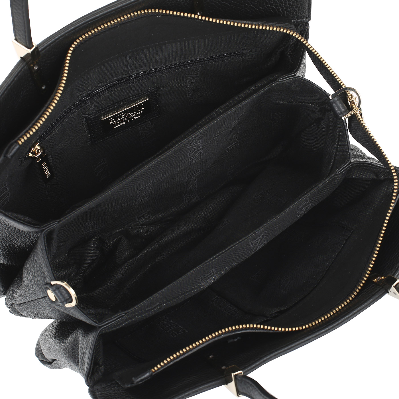 Кожаная сумка с тремя отделами Ripani Vanilla