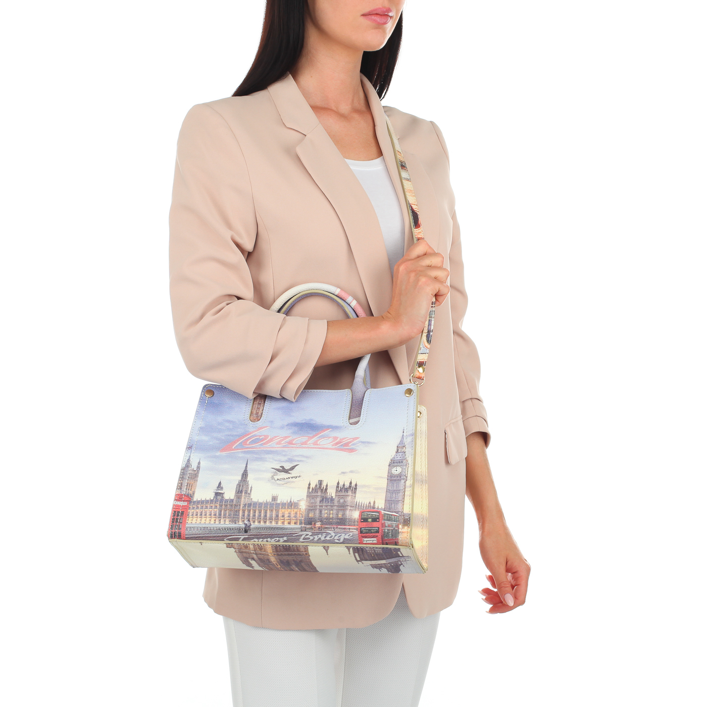 Классическая кожаная сумка Acquanegra London