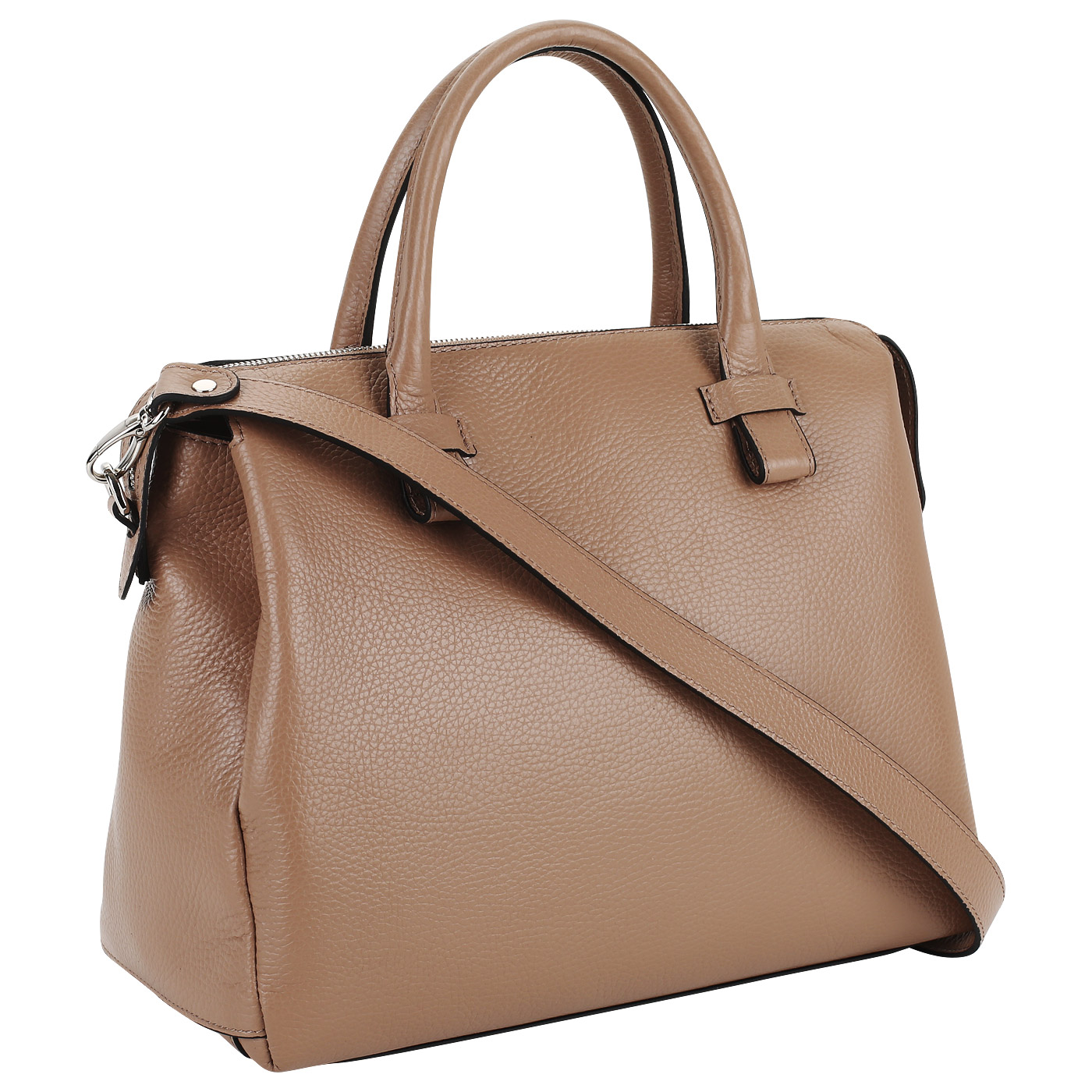 Сумка из мягкой зернистой кожи Chatte Marseille