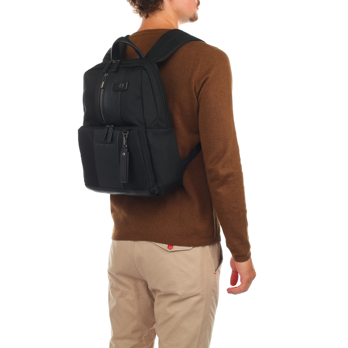 Черный рюкзак Piquadro Brief