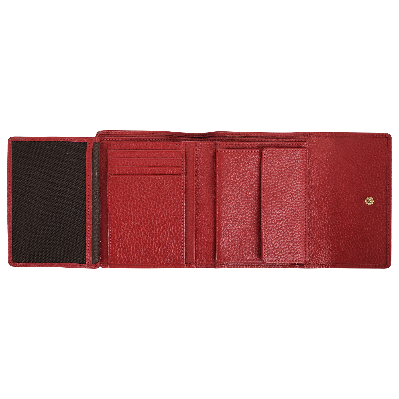 Красный кошелек на кнопке Braun Buffel Asti