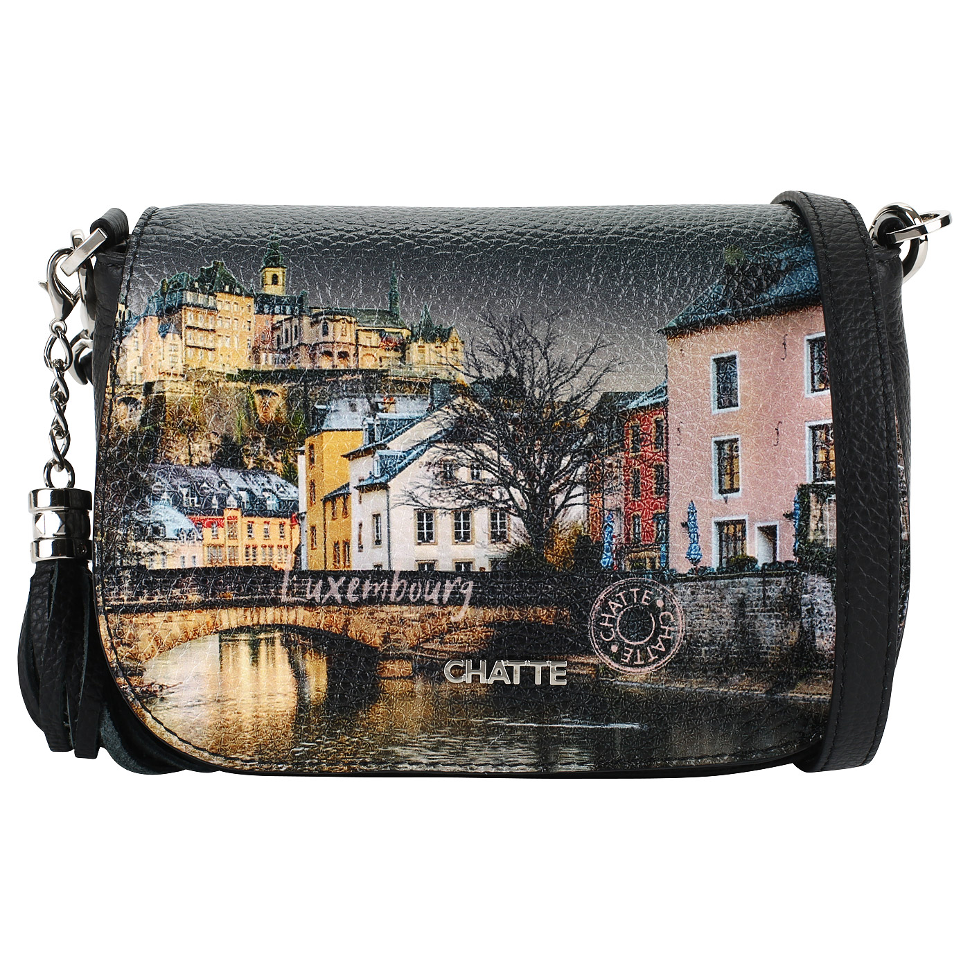 Chatte Кожаная сумочка с принтом