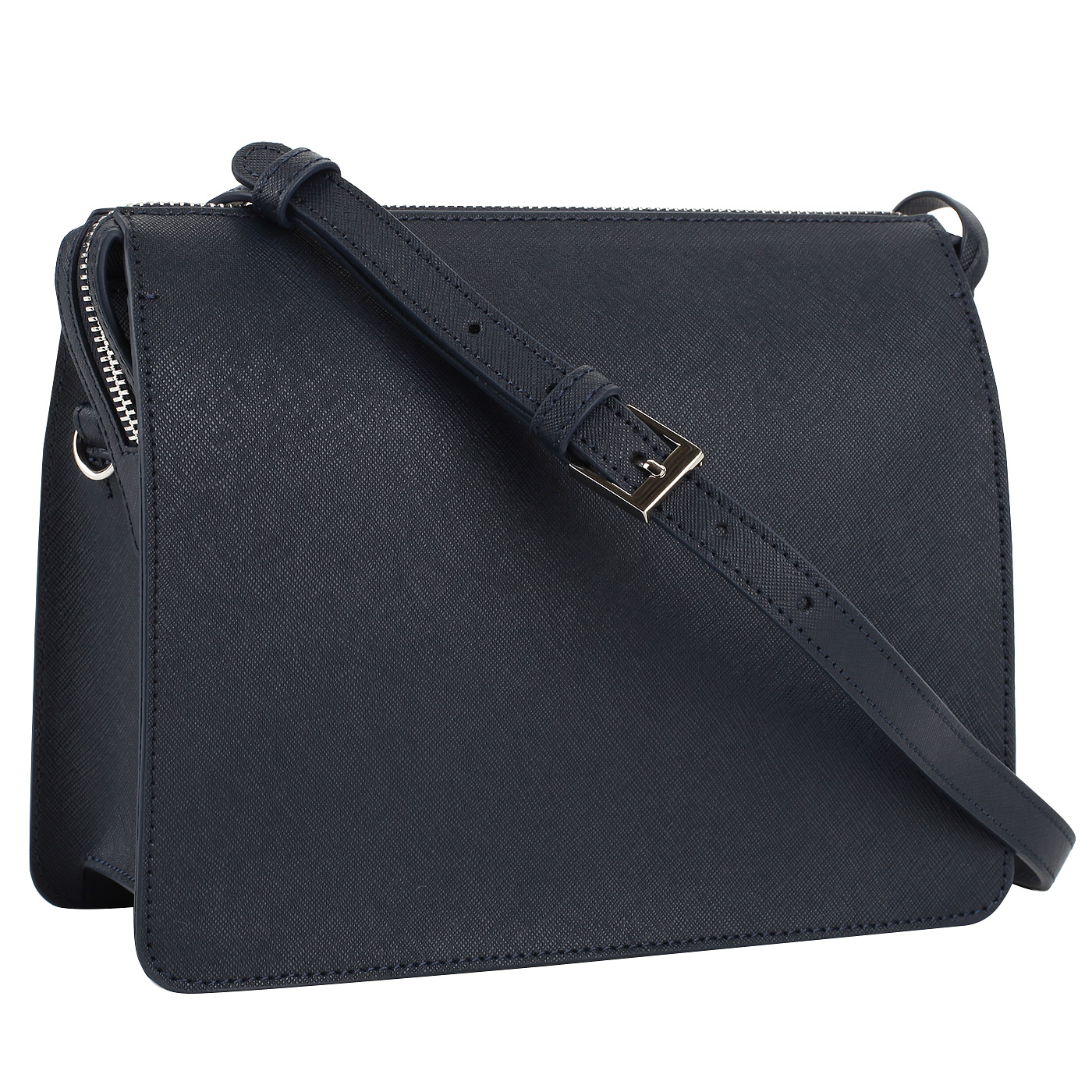 Синяя сафьяновая сумочка Cromia Perla