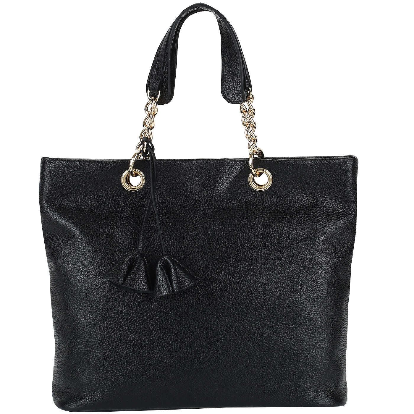 Chatte Черная кожаная сумка