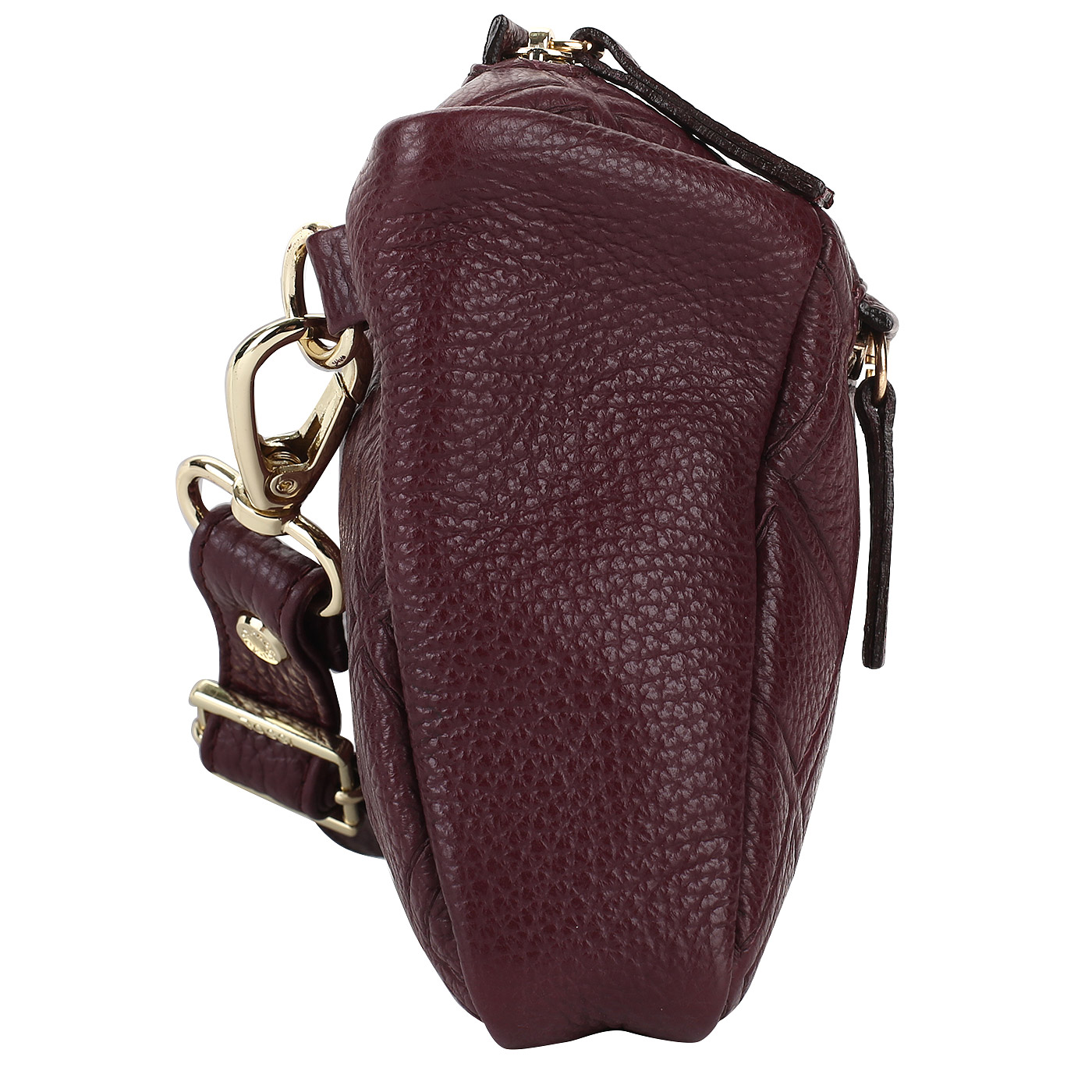 Стеганая поясная сумка из кожи Bruno Rossi 