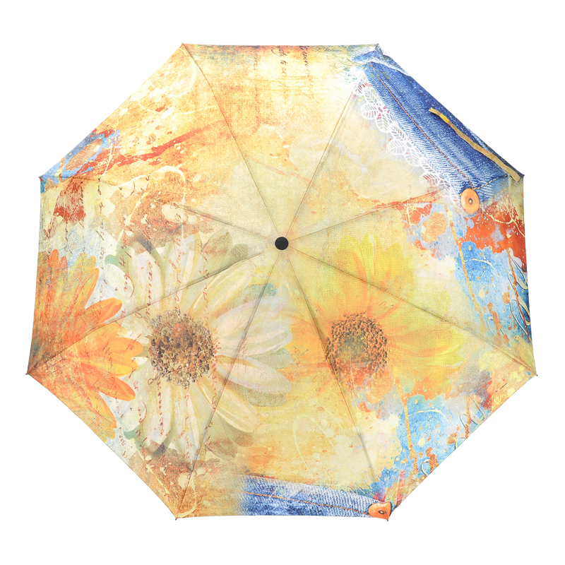 Складной зонт с принтом Raindrops 