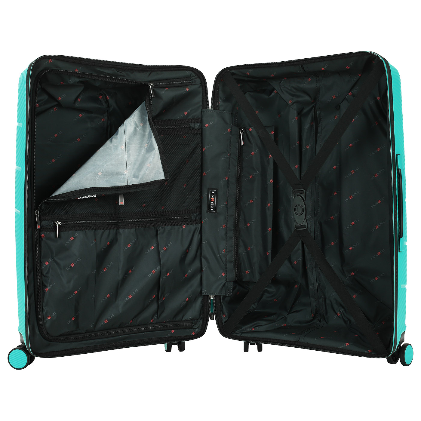 Чемодан средний M из полипропилена с кодовым замком Eberhart Vortex