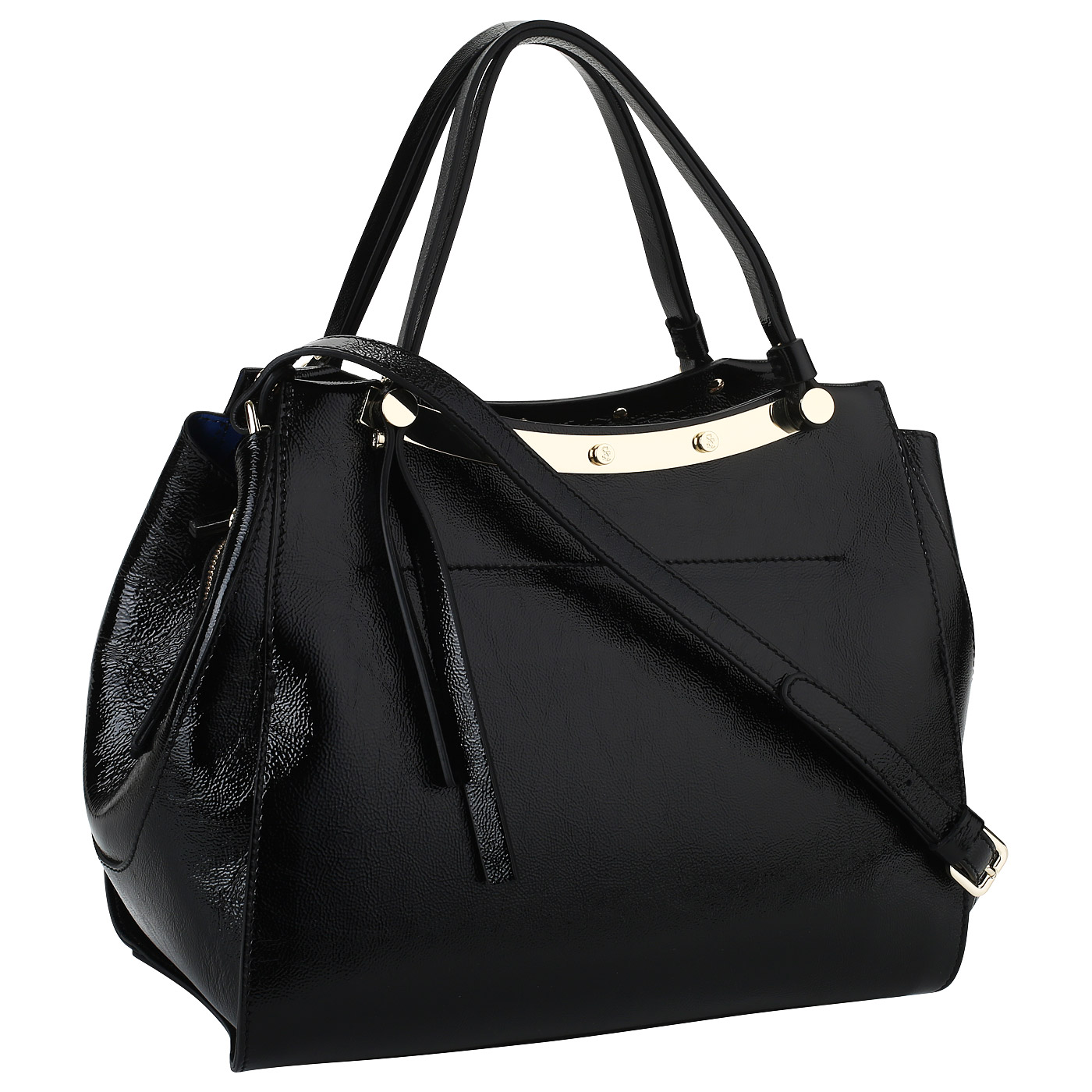 Кожаная сумка с плечевым ремешком Carlo Salvatelli Naplak