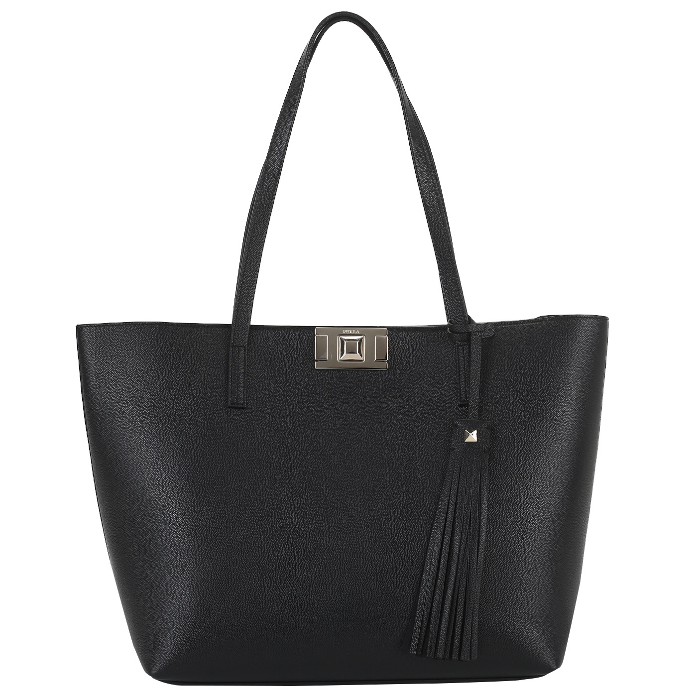 Furla Тисненая сумка на магнитной кнопке