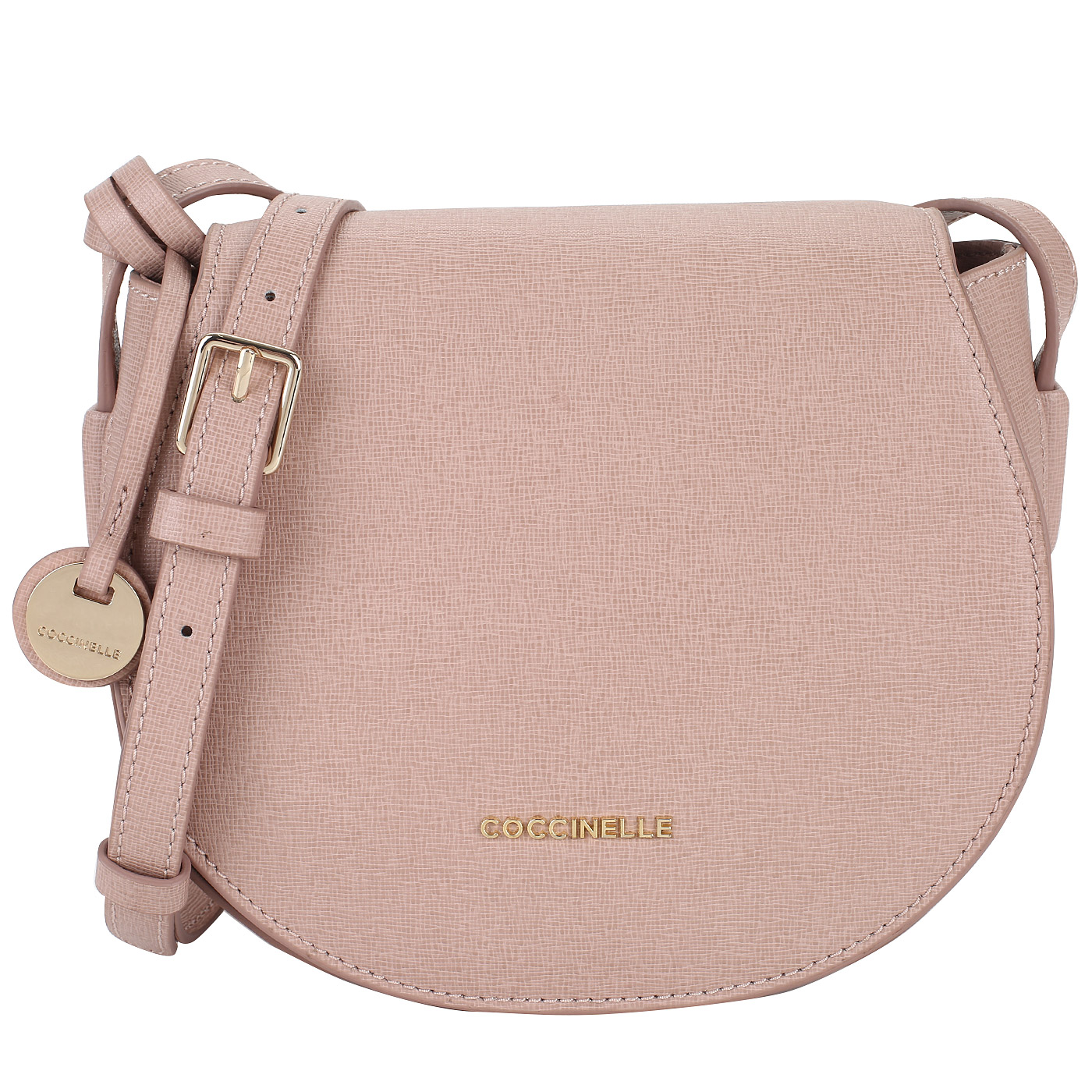 Coccinelle Сафьяновая сумочка-седло