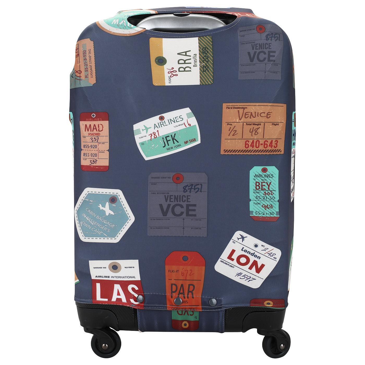 Влагостойкий чехол для чемодана Eberhart Trevel Stickers