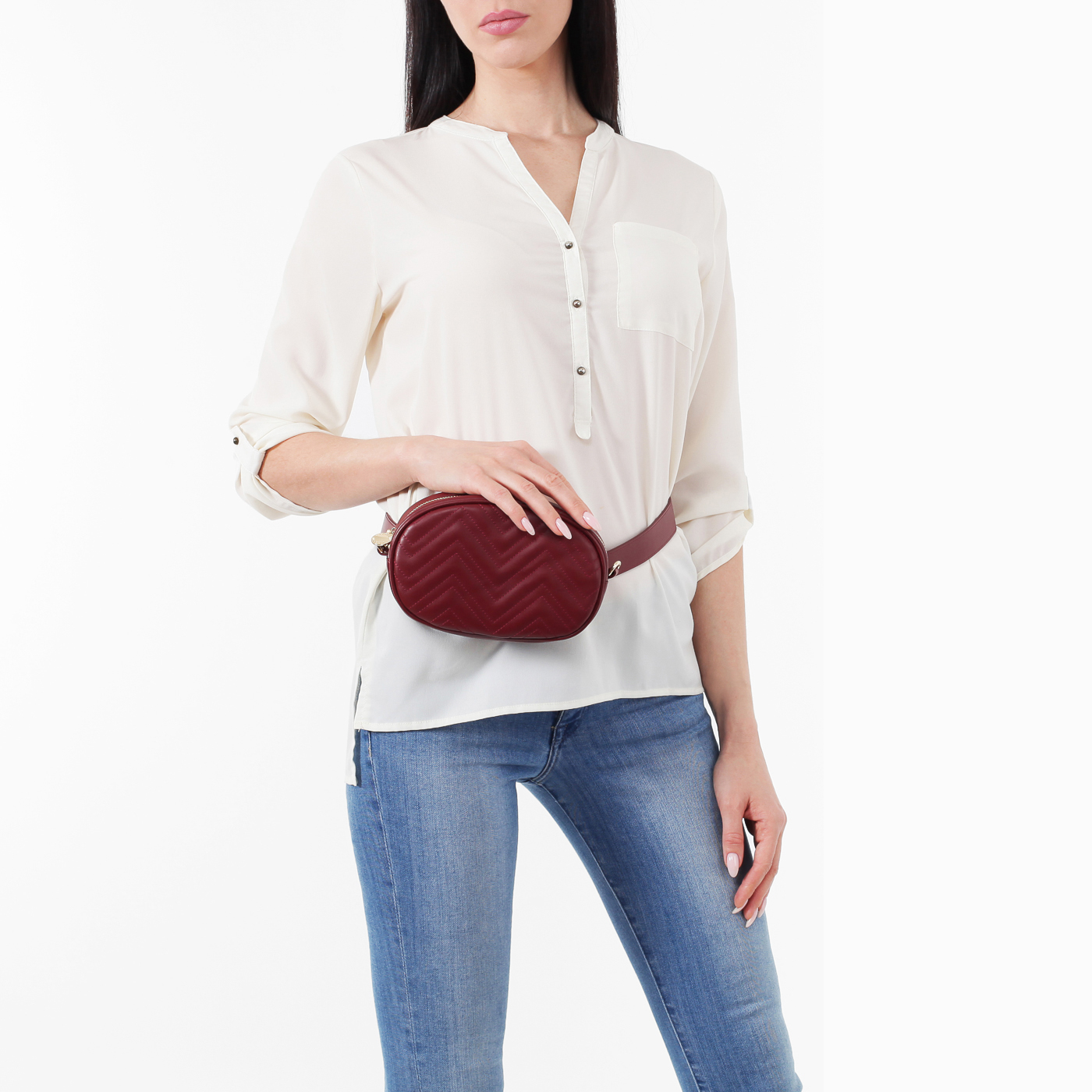 Кожаная сумочка Aurelli Shine