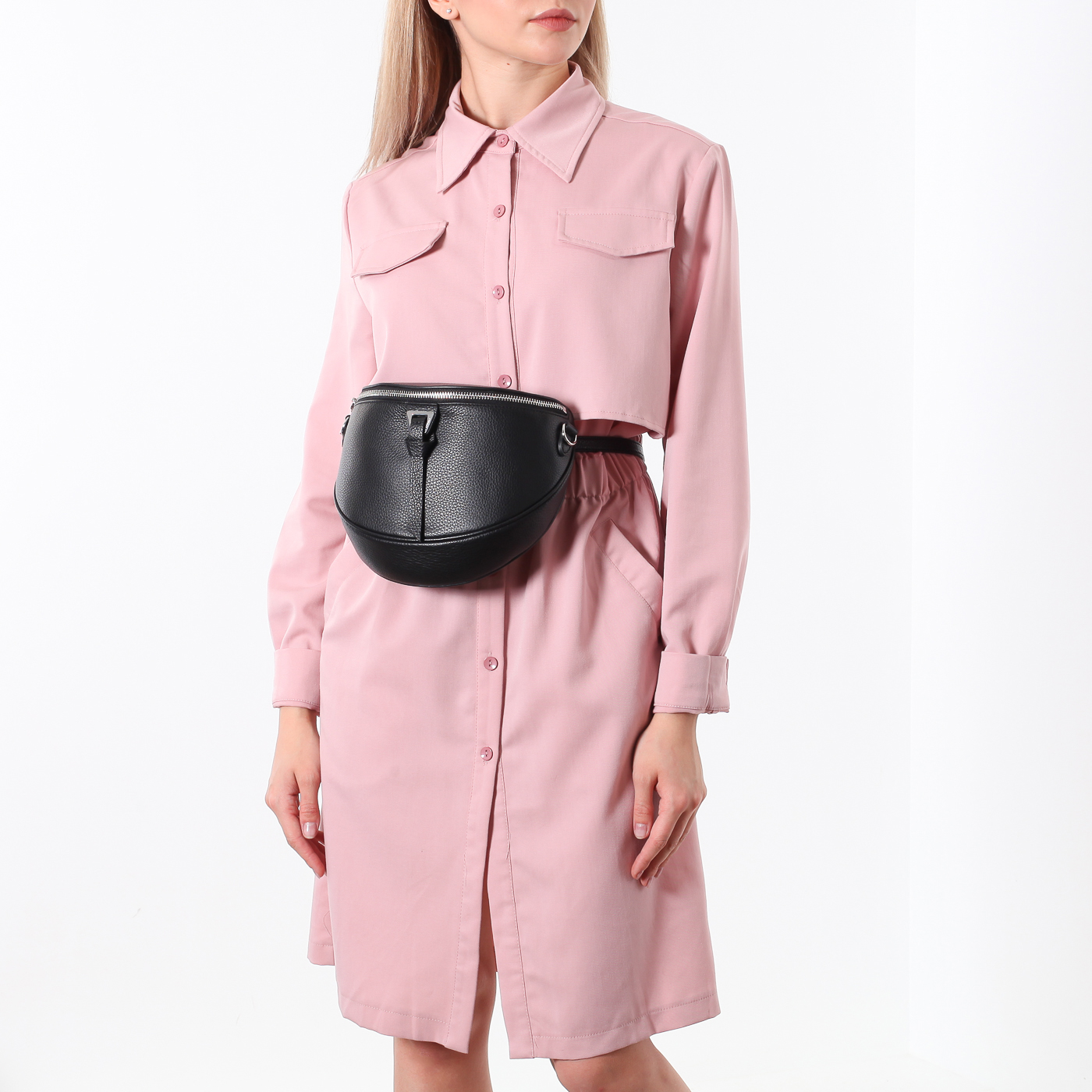 Сумка с поясным и плечевым ремнями Coccinelle Blackie