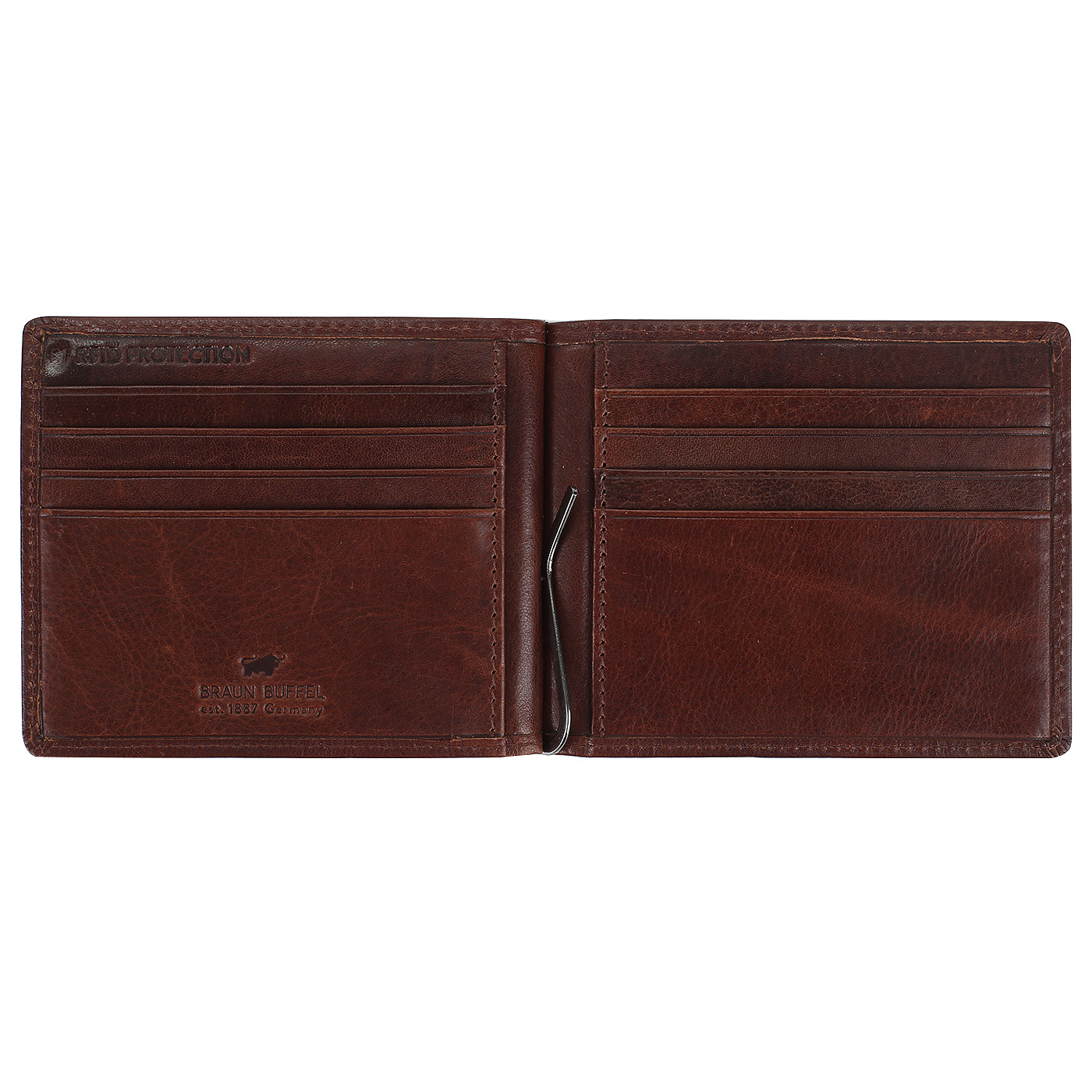 Кожаный зажим для купюр Braun Buffel Arezzo