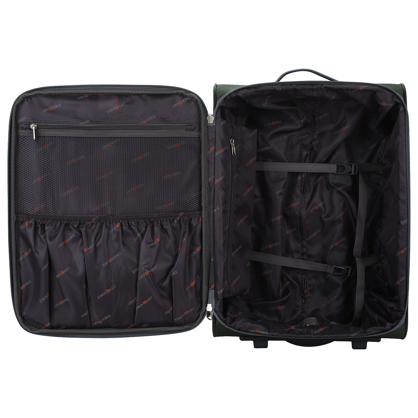 Чемодан маленький S тканевый Eberhart Oxygen