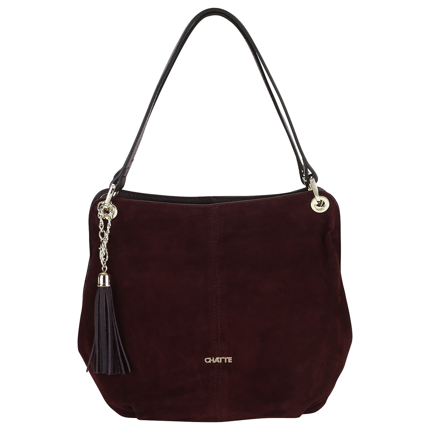 Chatte Мягкая сумка из кожи и замши