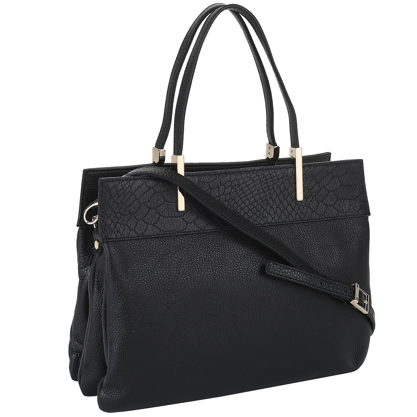 Кожаная сумка с тремя отделами Ripani Vanilla