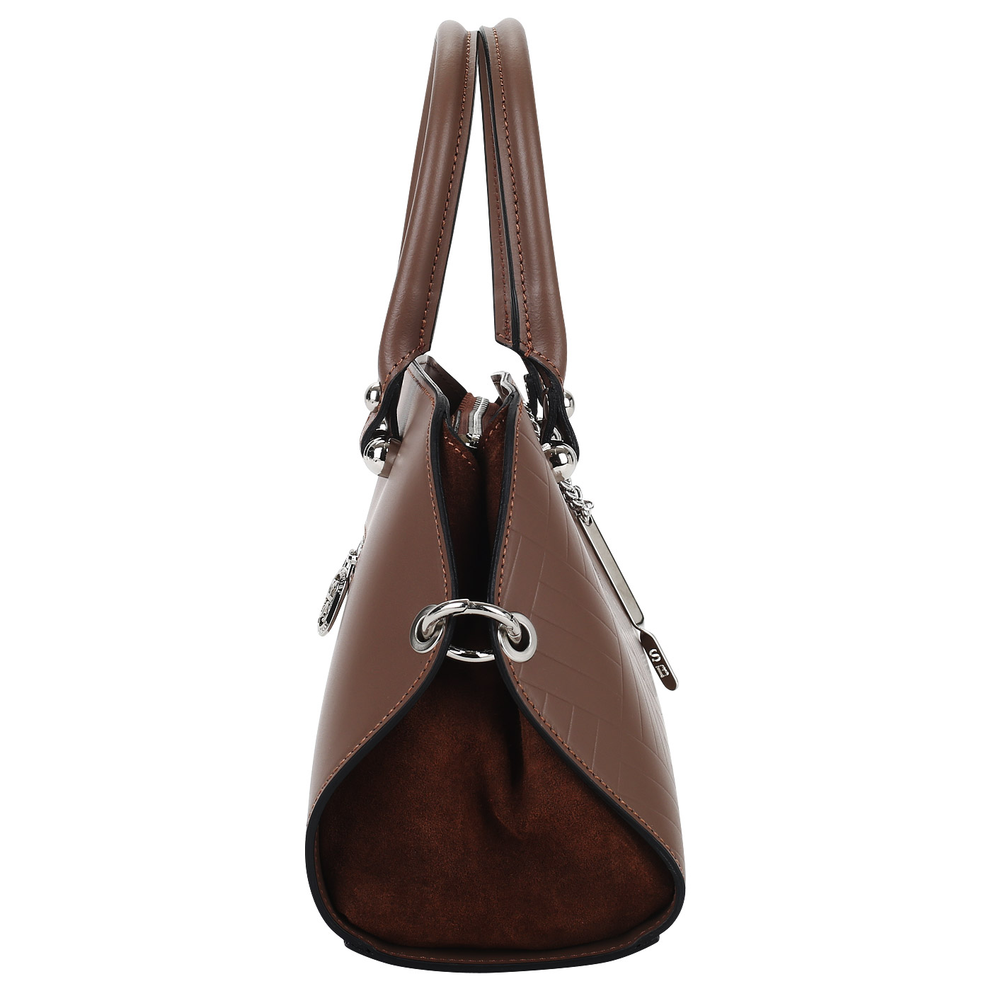 Сумка из кожи и замши Sara Burglar Pamela Dama