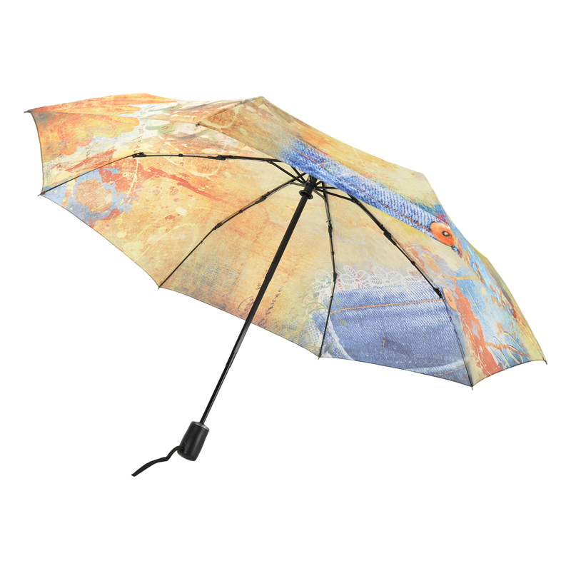 Складной зонт с принтом Raindrops 