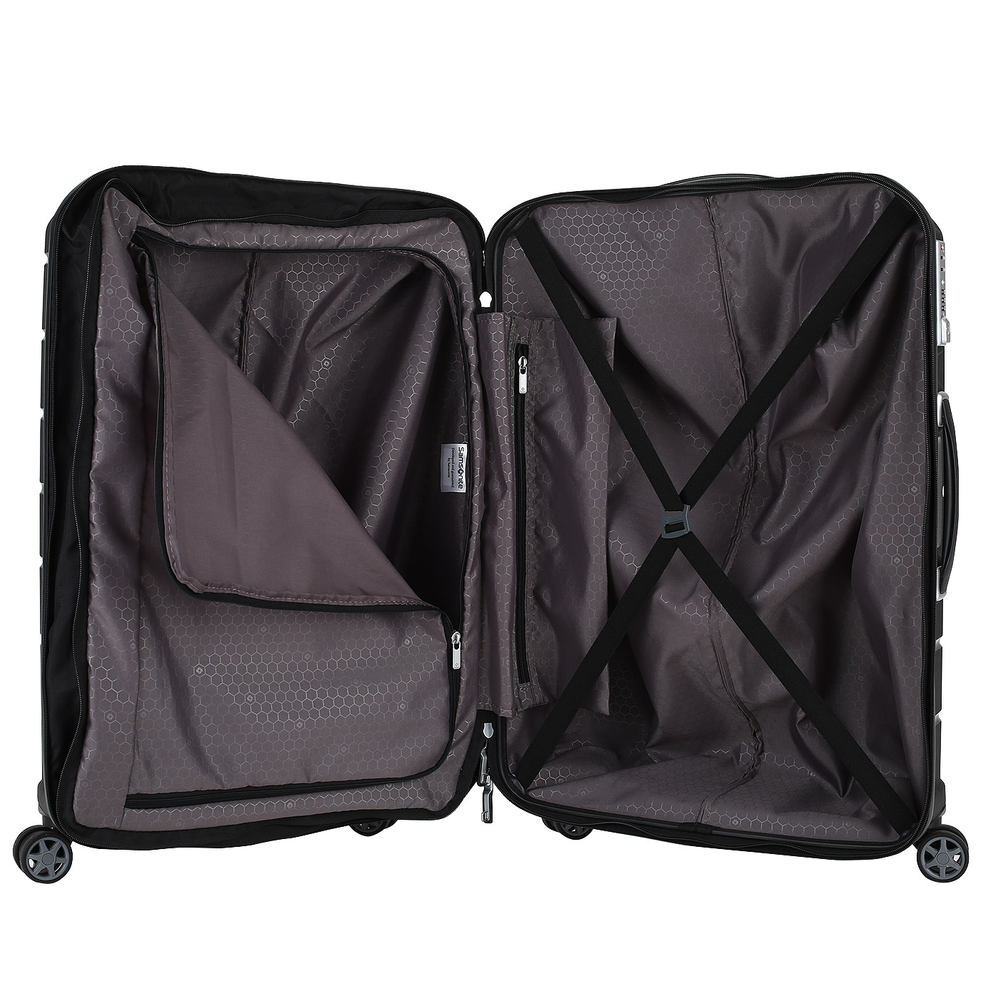 Чемодан средний M из полипропилена с кодовым замком Samsonite Flux