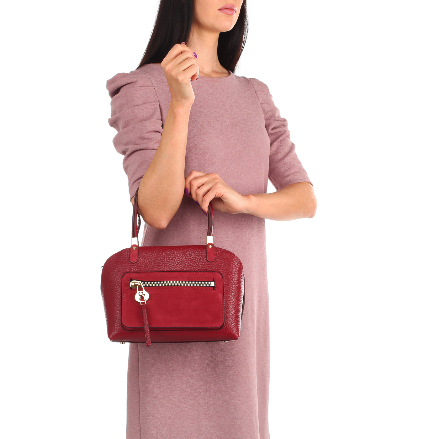 Сумка с двойной молнией Carlo Salvatelli Cervino