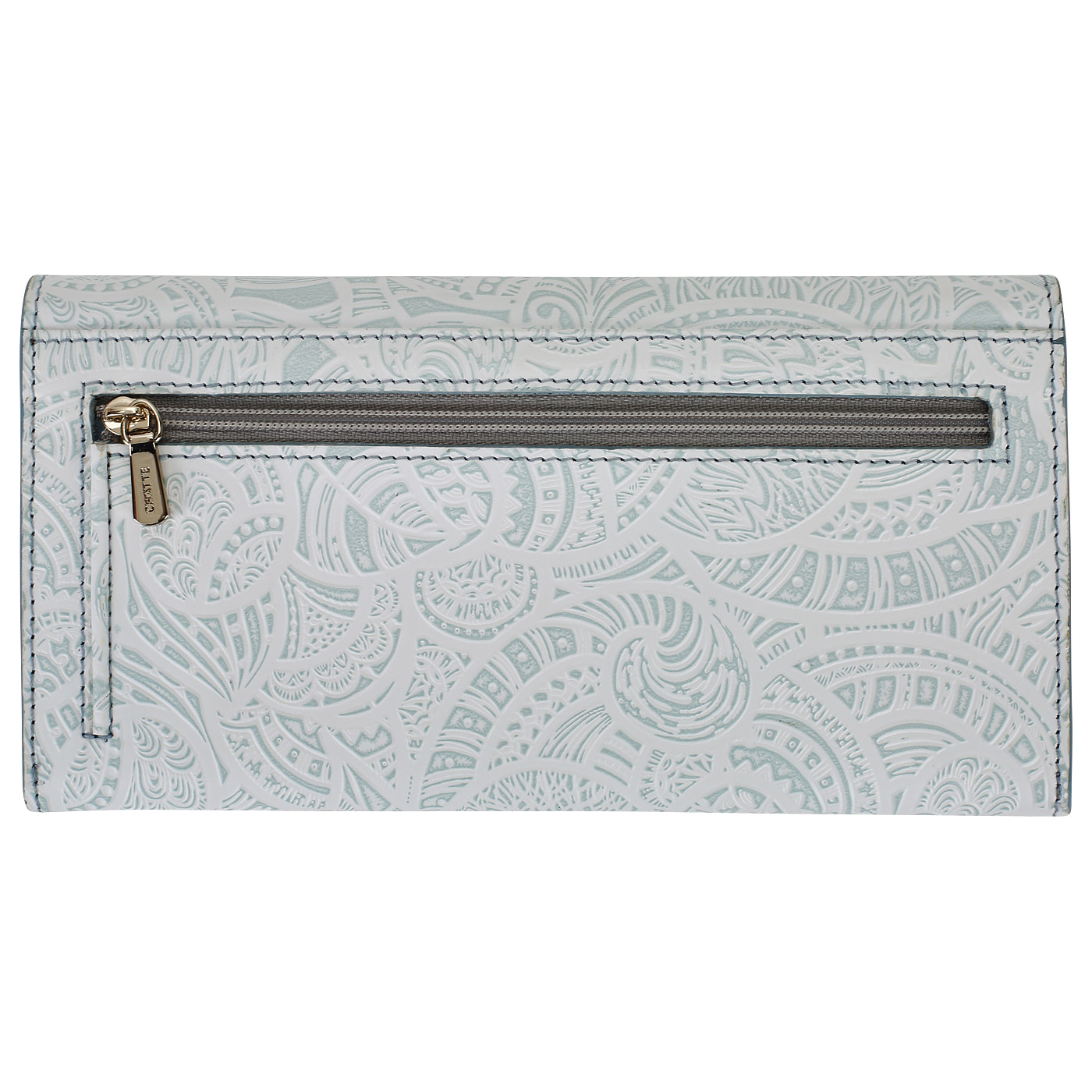 Тисненый кошелек на кнопке Chatte Bloom