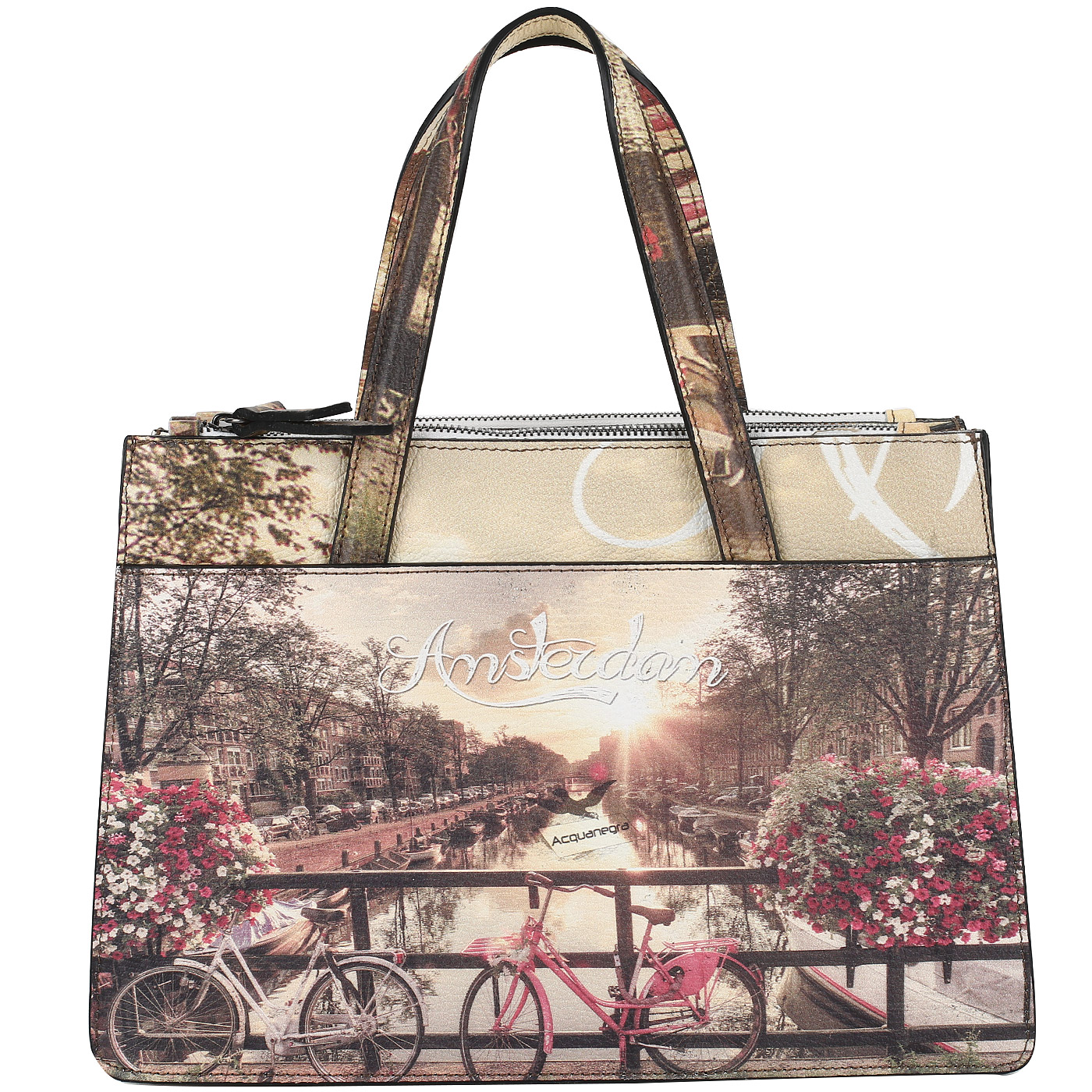 Acquanegra Кожаная сумка с тремя отделами