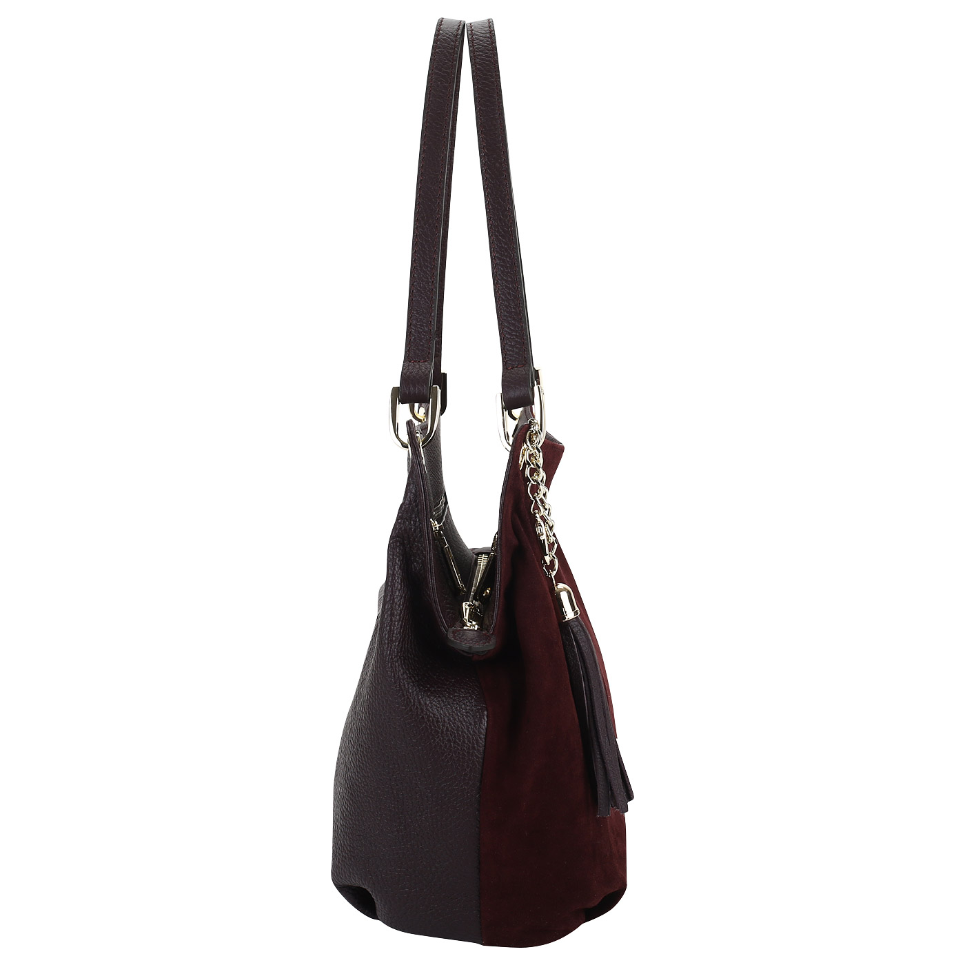 Мягкая сумка из кожи и замши Chatte 