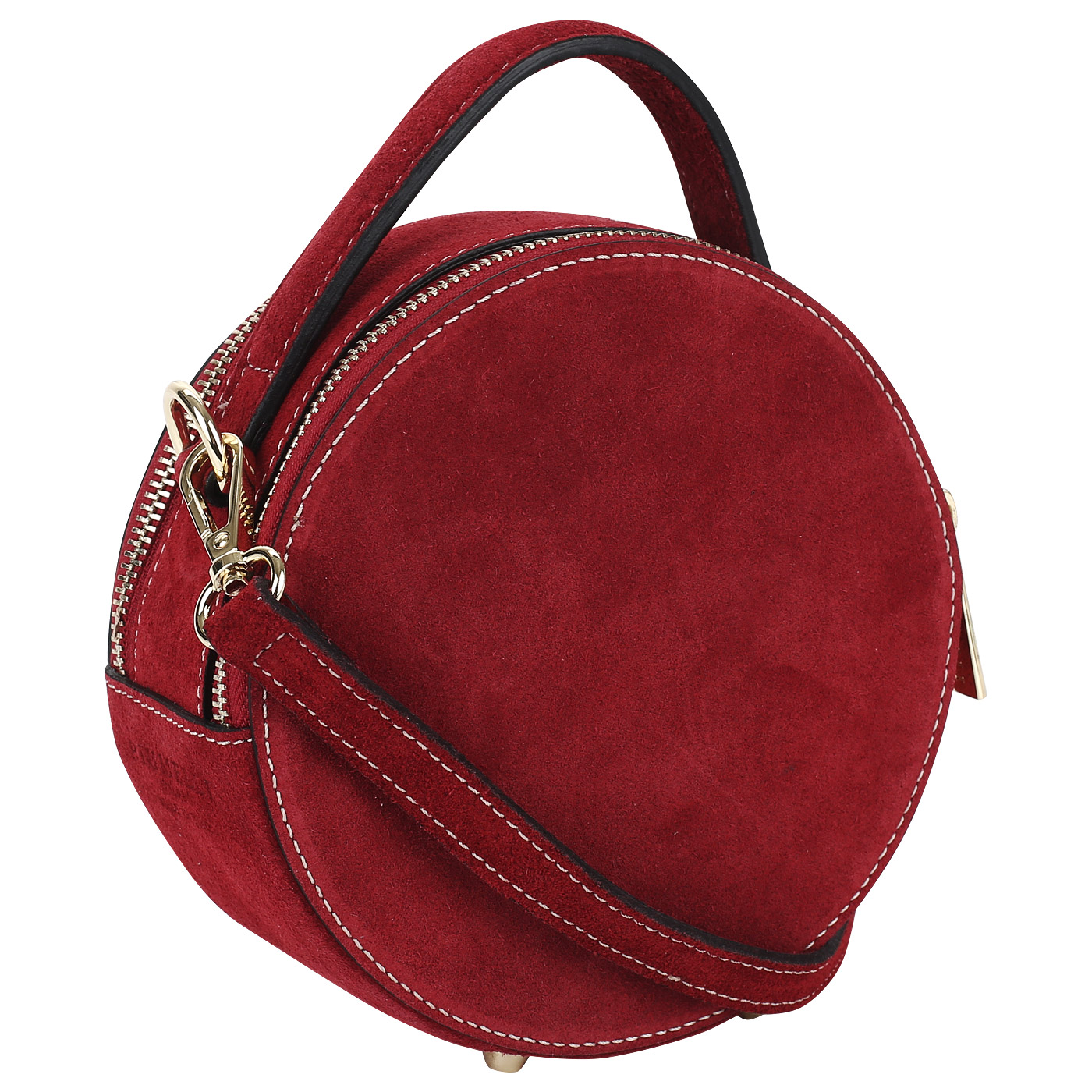 Круглая замшевая сумочка Piumelli Mini Tamburello