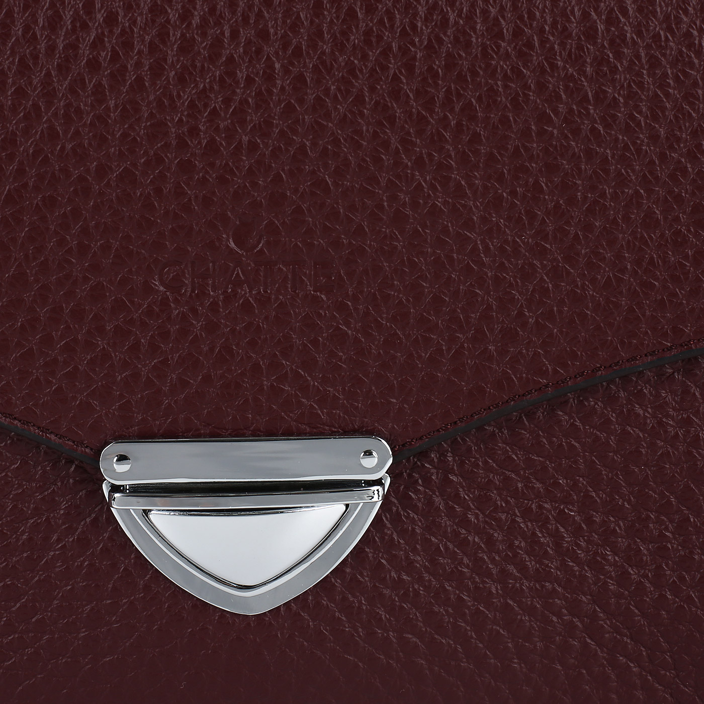 Бордовая комбинированная сумка Chatte 