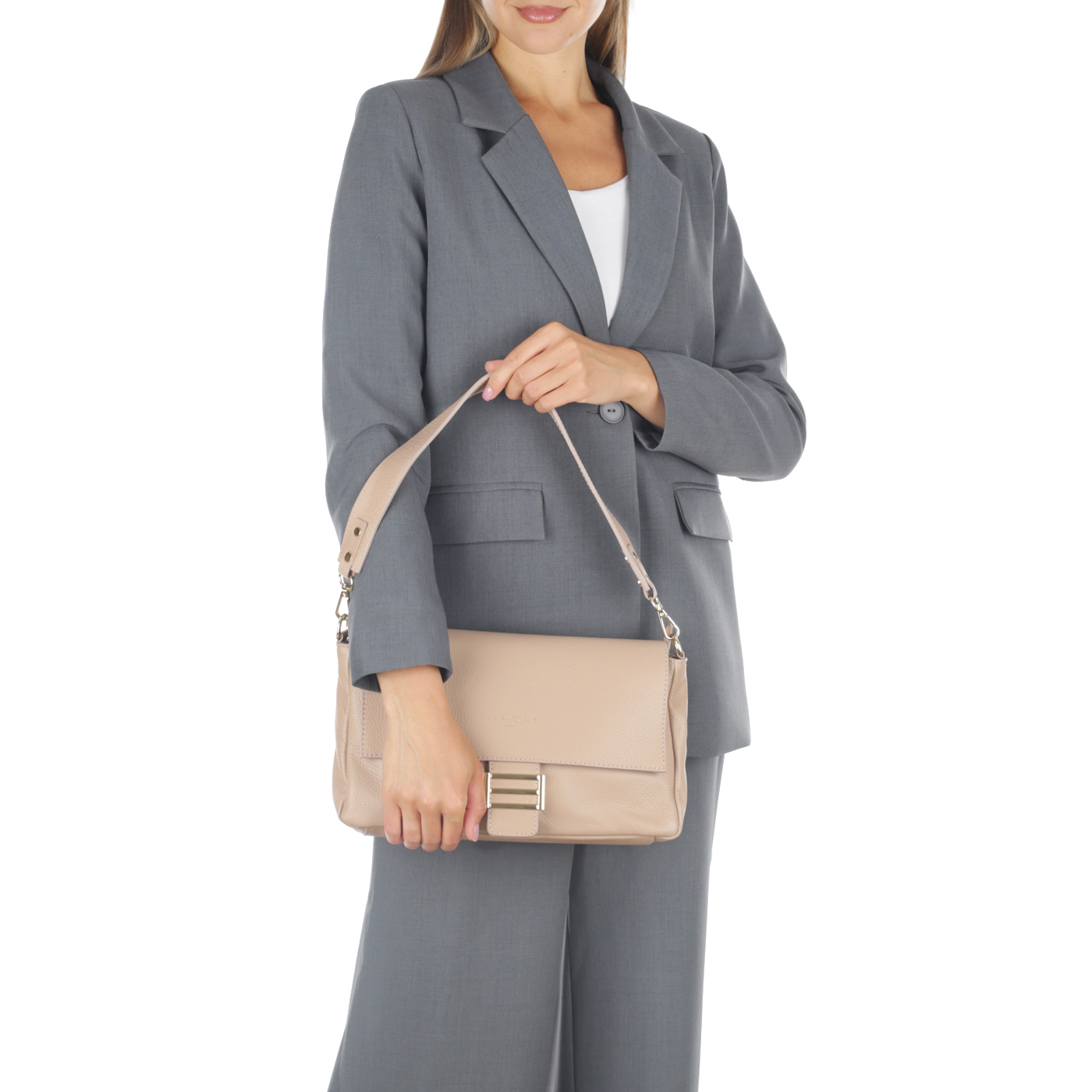 Кожаная сумка Marina Volpe Mia