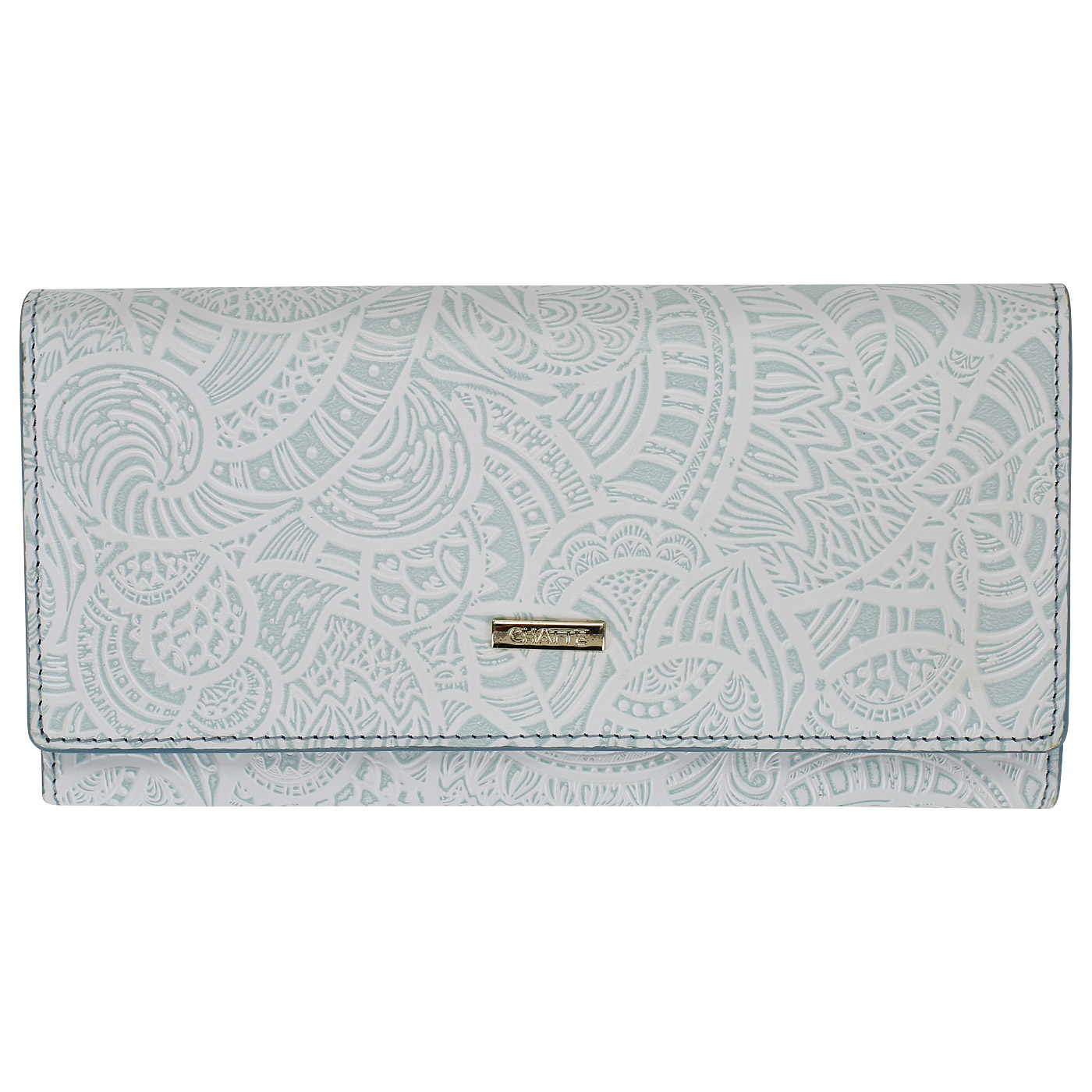 Chatte Тисненый кошелек на кнопке