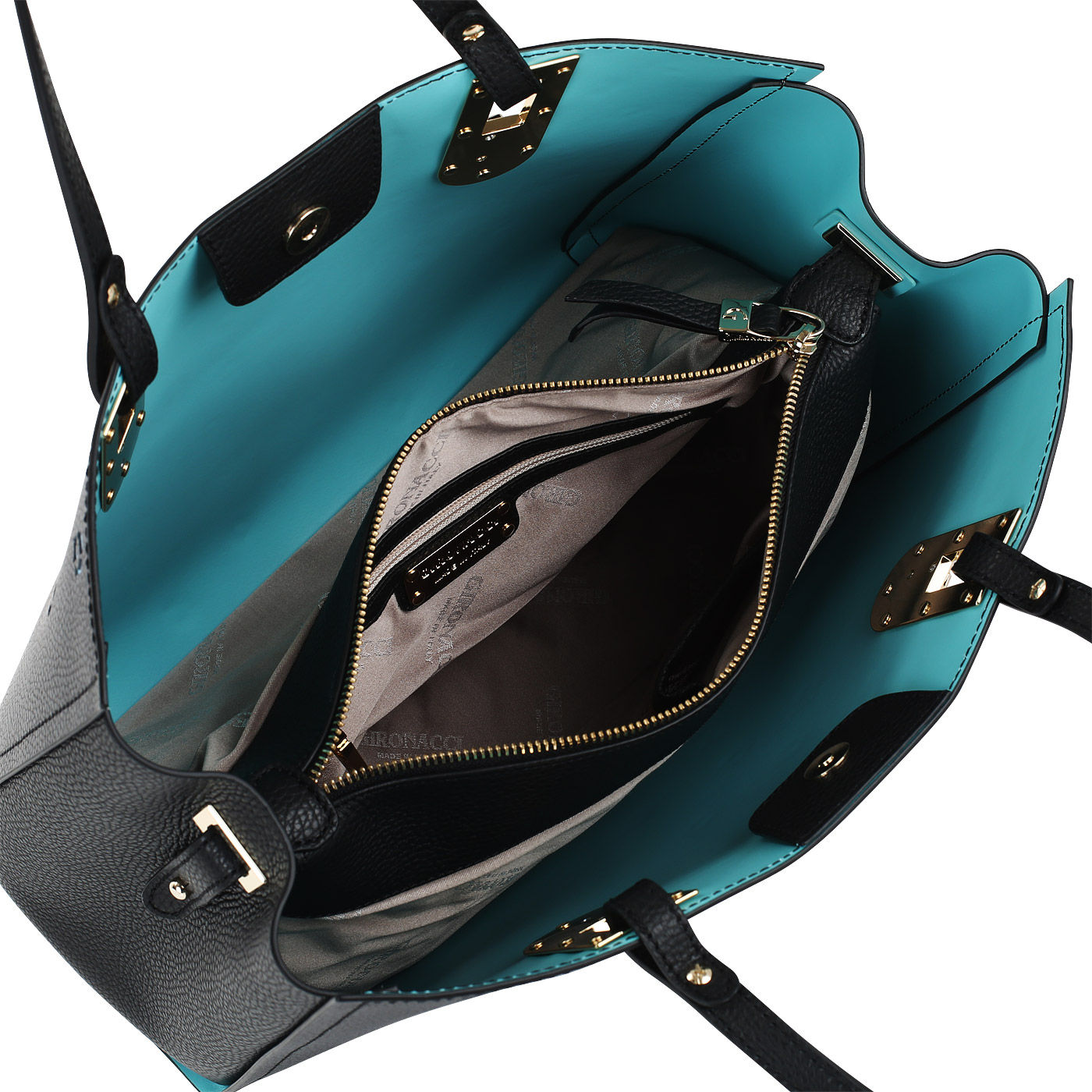 Вместительная кожаная сумка Gironacci 