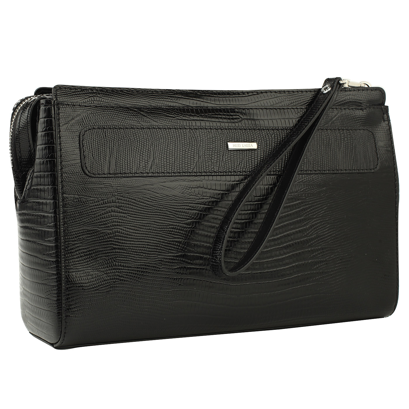 Сумка-визитка из кожи Neri Karra 