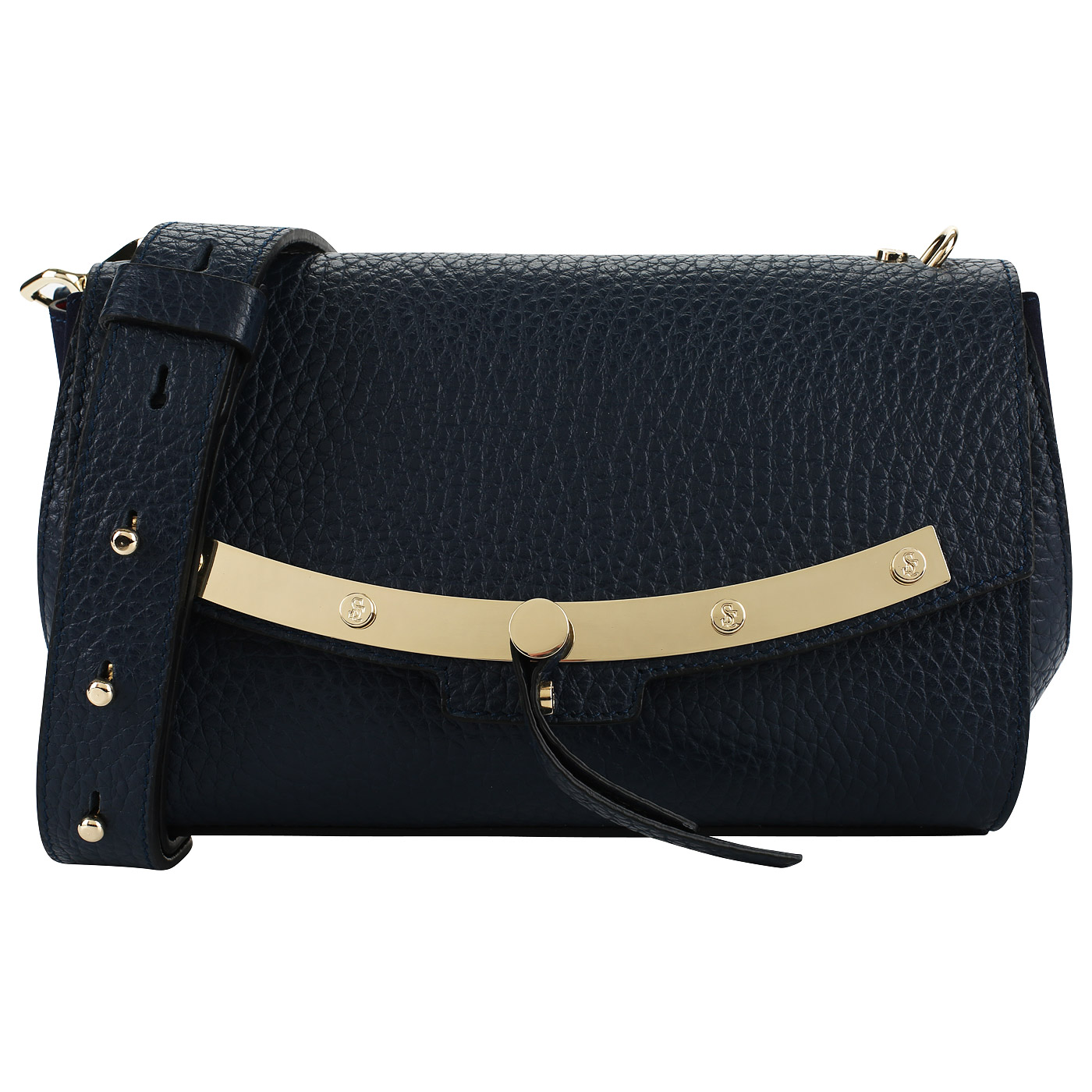 Carlo Salvatelli Кожаная сумочка с откидным клапаном