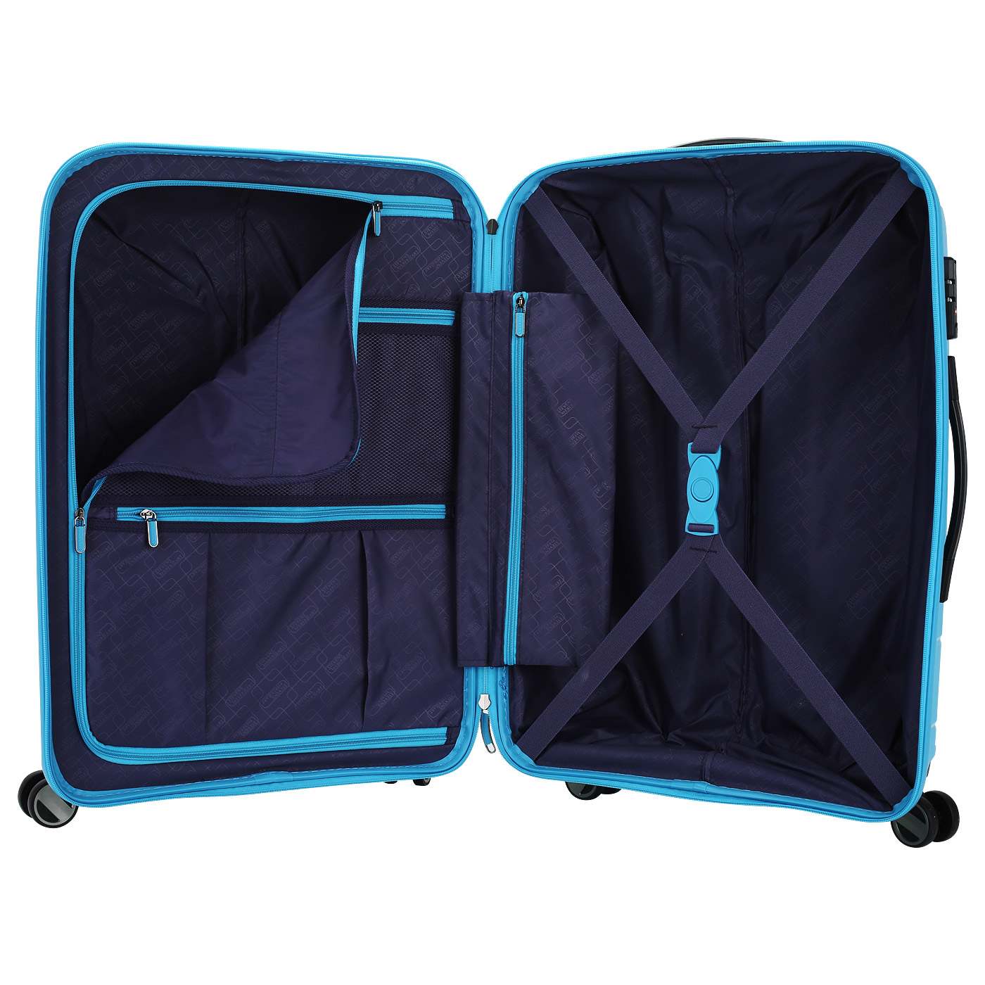 Чемодан средний M из полипропилена с кодовым замком Stevens Oxford