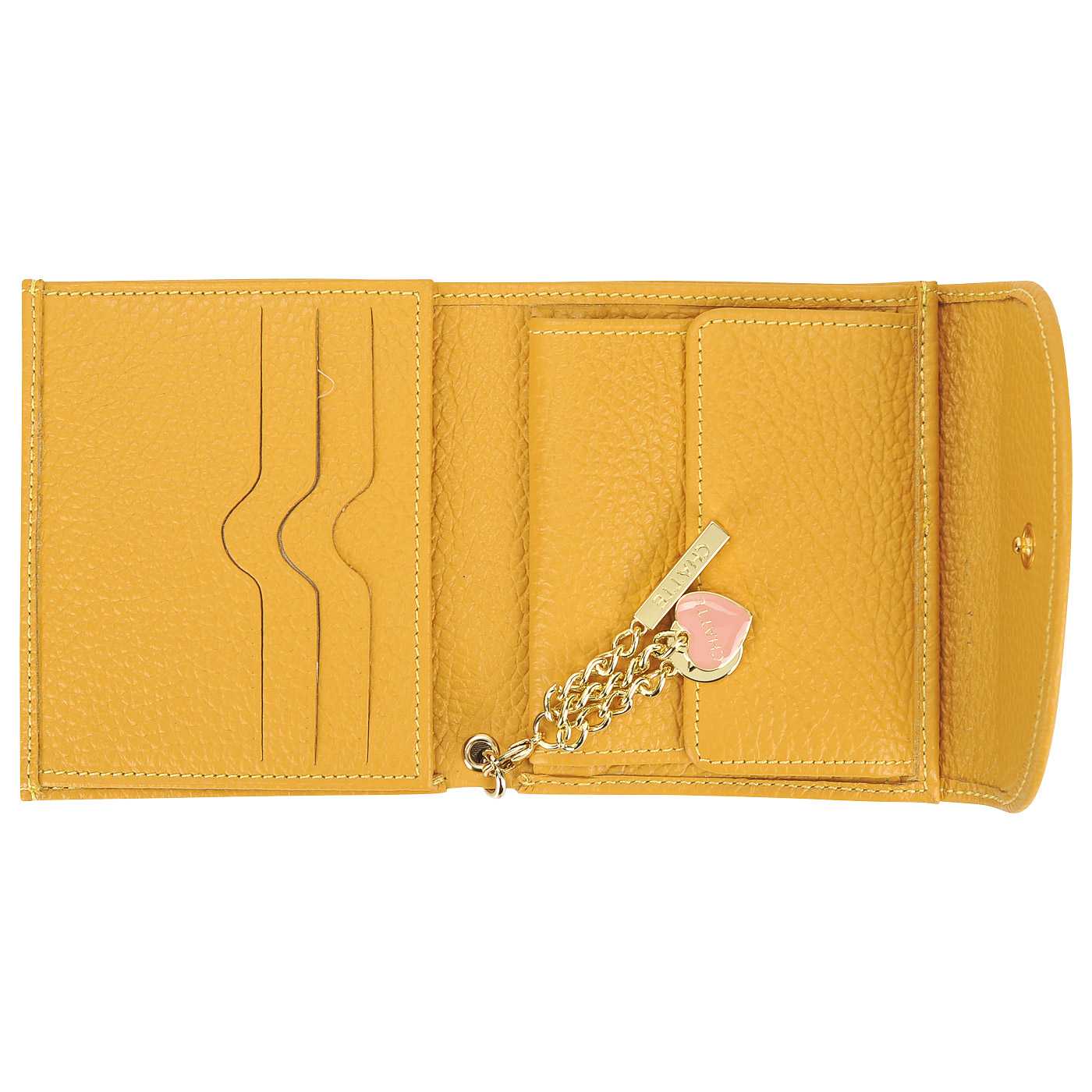 Женское кожаное портмоне на кнопке Chatte Amelie