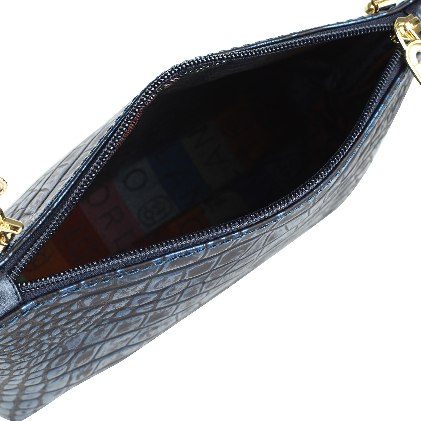 Сумочка с отделкой под крокодиловую кожу Marino Orlandi 