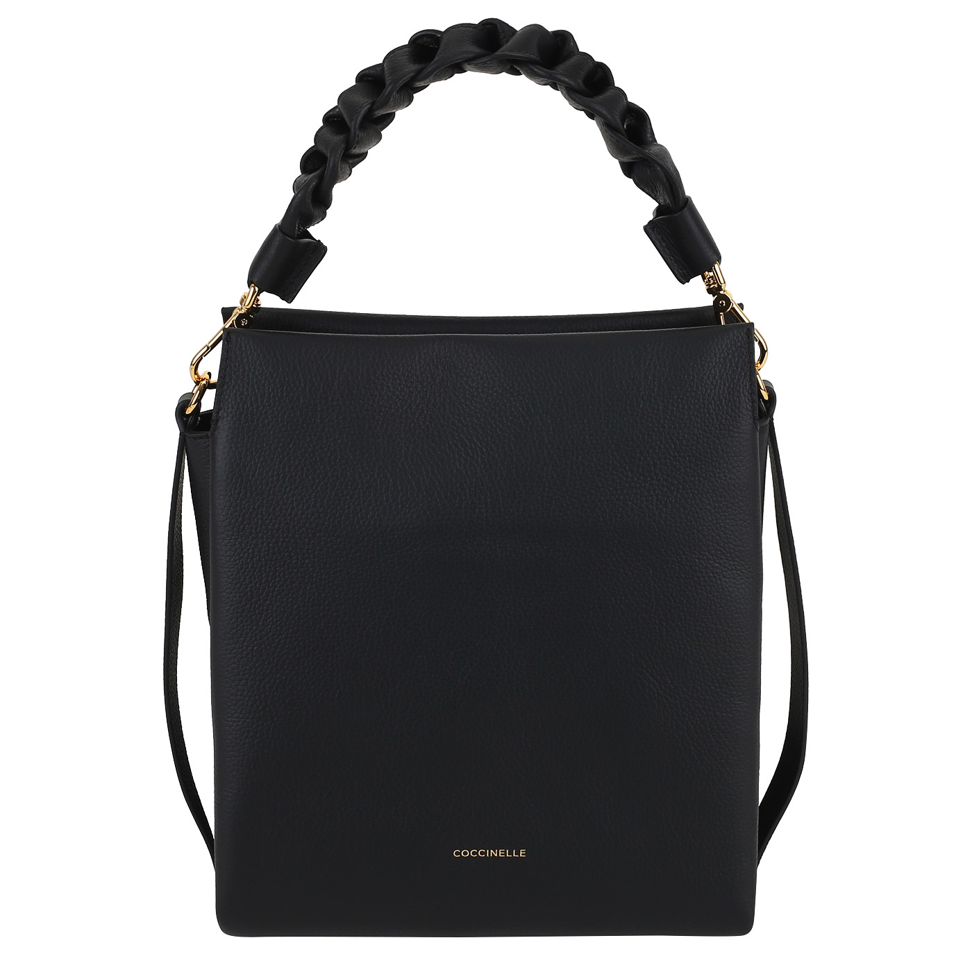 Coccinelle Кожаная сумка с плетеной ручкой